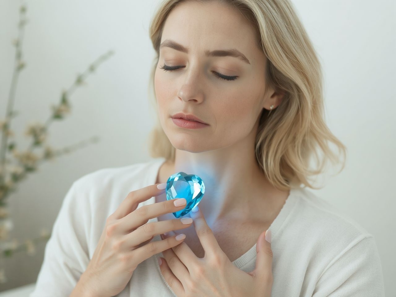 A kék topáz segíti a belső béke és önbizalom megerősítését.