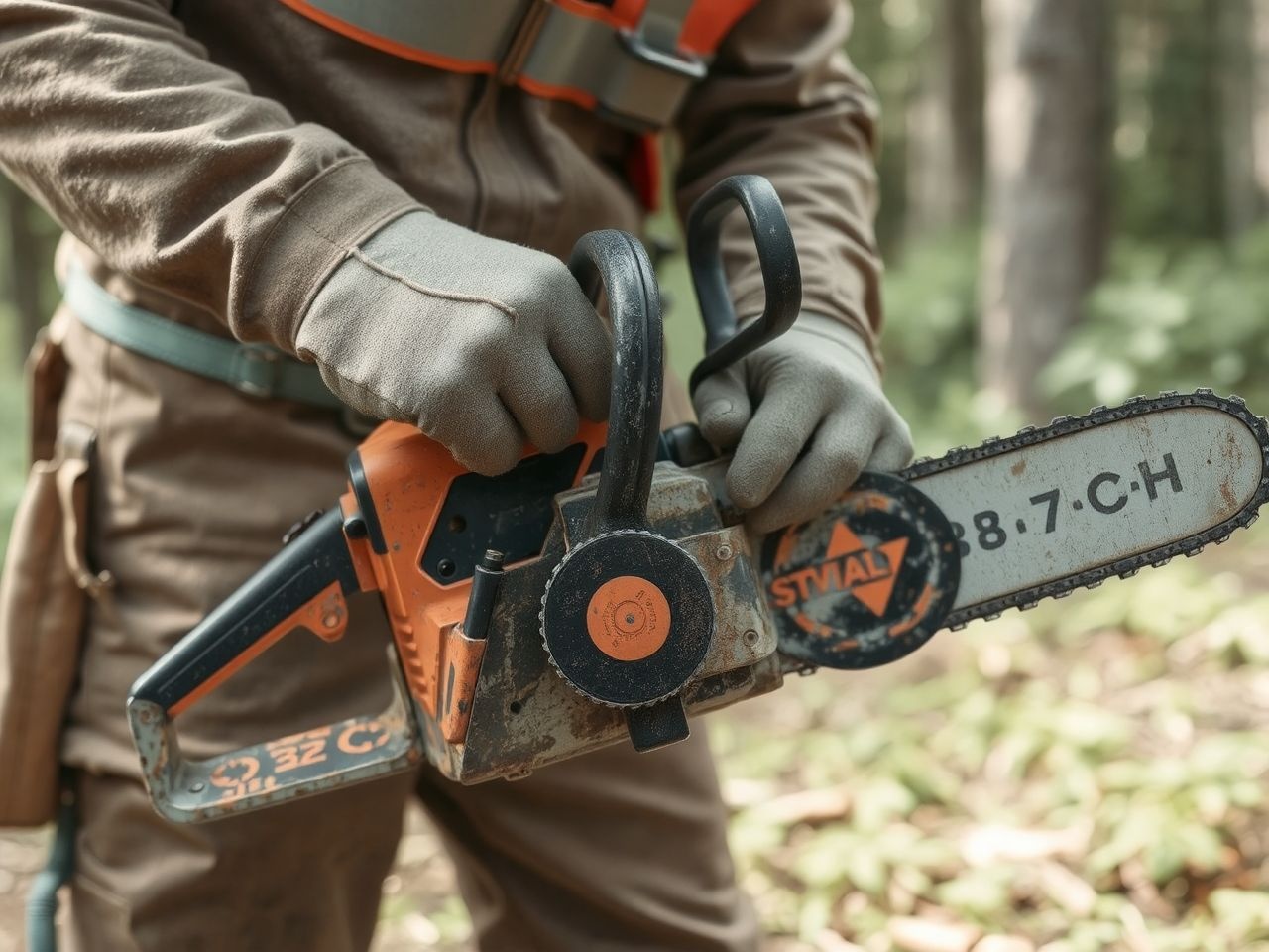 A láncfék gyors fékezéssel akadályozza meg a súlyos baleseteket.