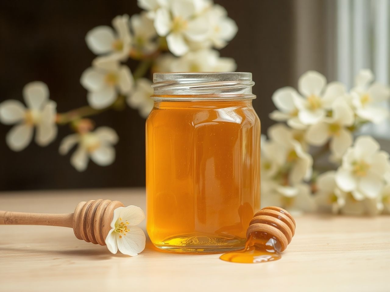 Az akácméz lassan kristályosodik, ezért tartós és tiszta.