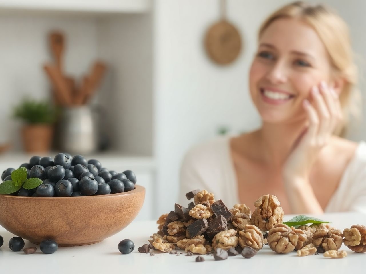 A polifenolok antioxidánsai védenek a bőr korai öregedése ellen.