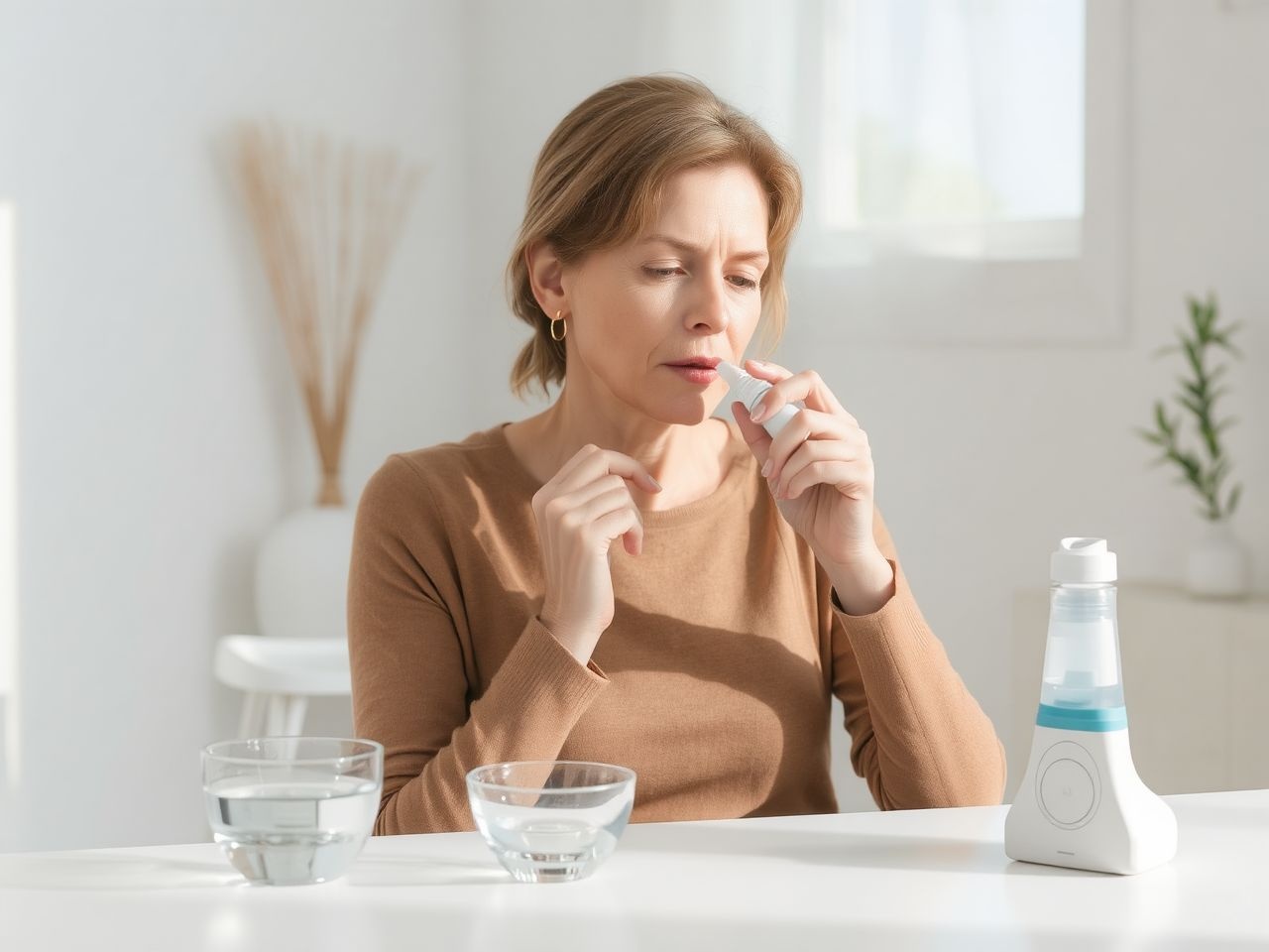 A sóoldat inhalálása enyhíti a légúti gyulladásokat és irritációt.