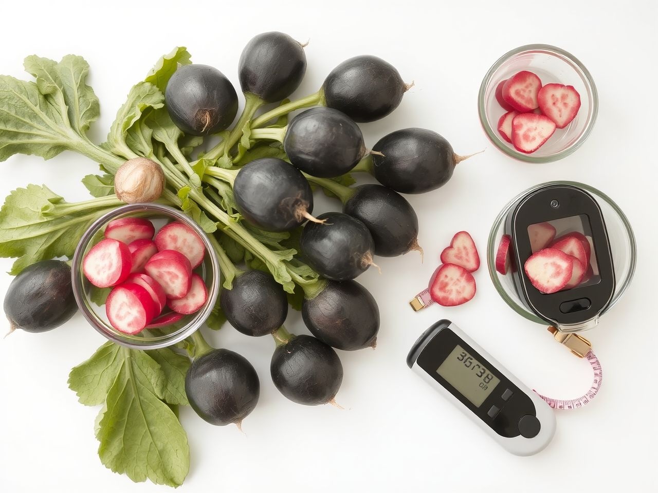 A fekete retek csökkenti a vércukor- és koleszterinszintet.