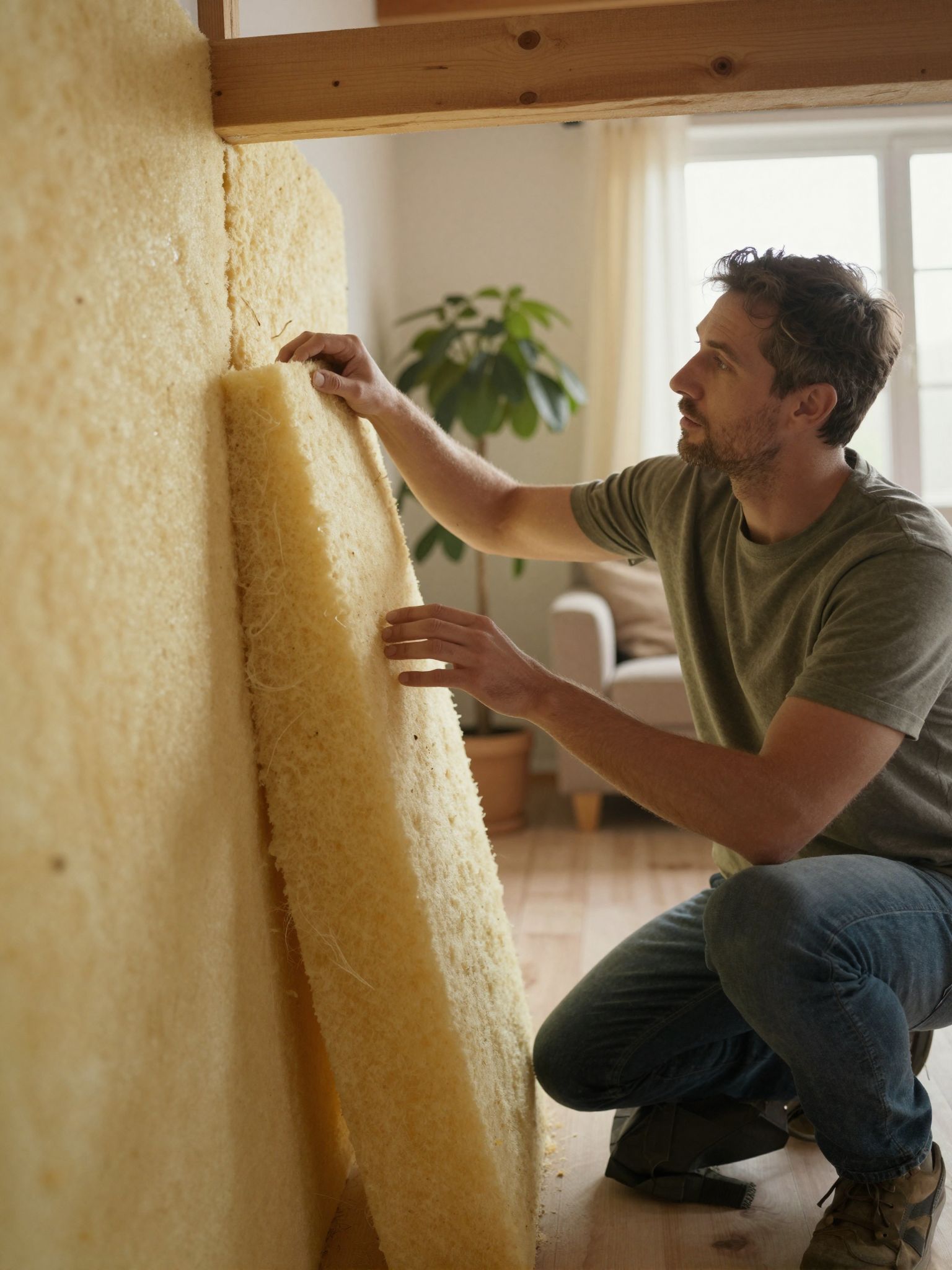 A megfelelő védőfelszerelés elengedhetetlen a kőzetgyapot kezelésekor.