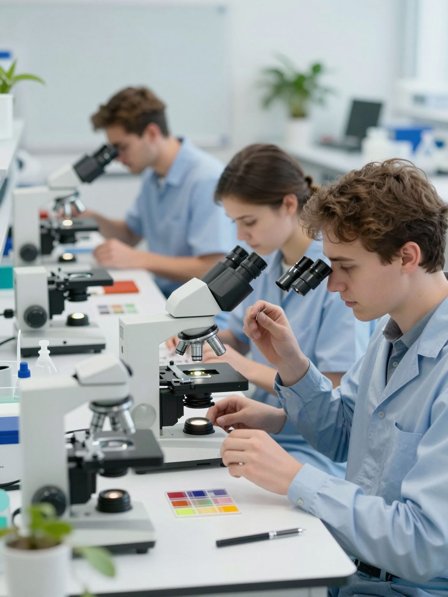 A fénymikroszkópok színlepekkel és fluoreszcenciával gazdagítják a megfigyelést.