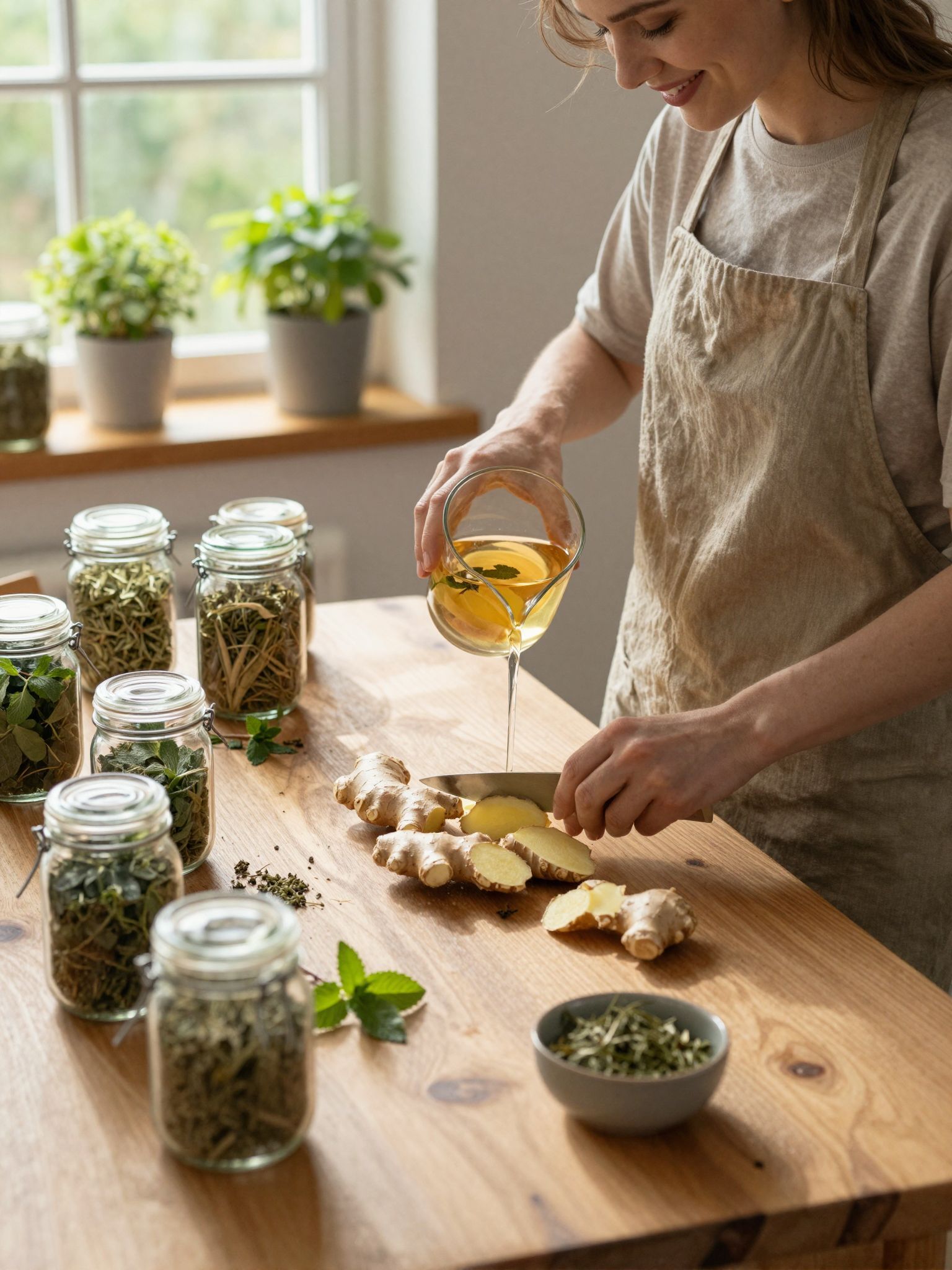 A gyömbér és menta együtt erősítik az emésztést.