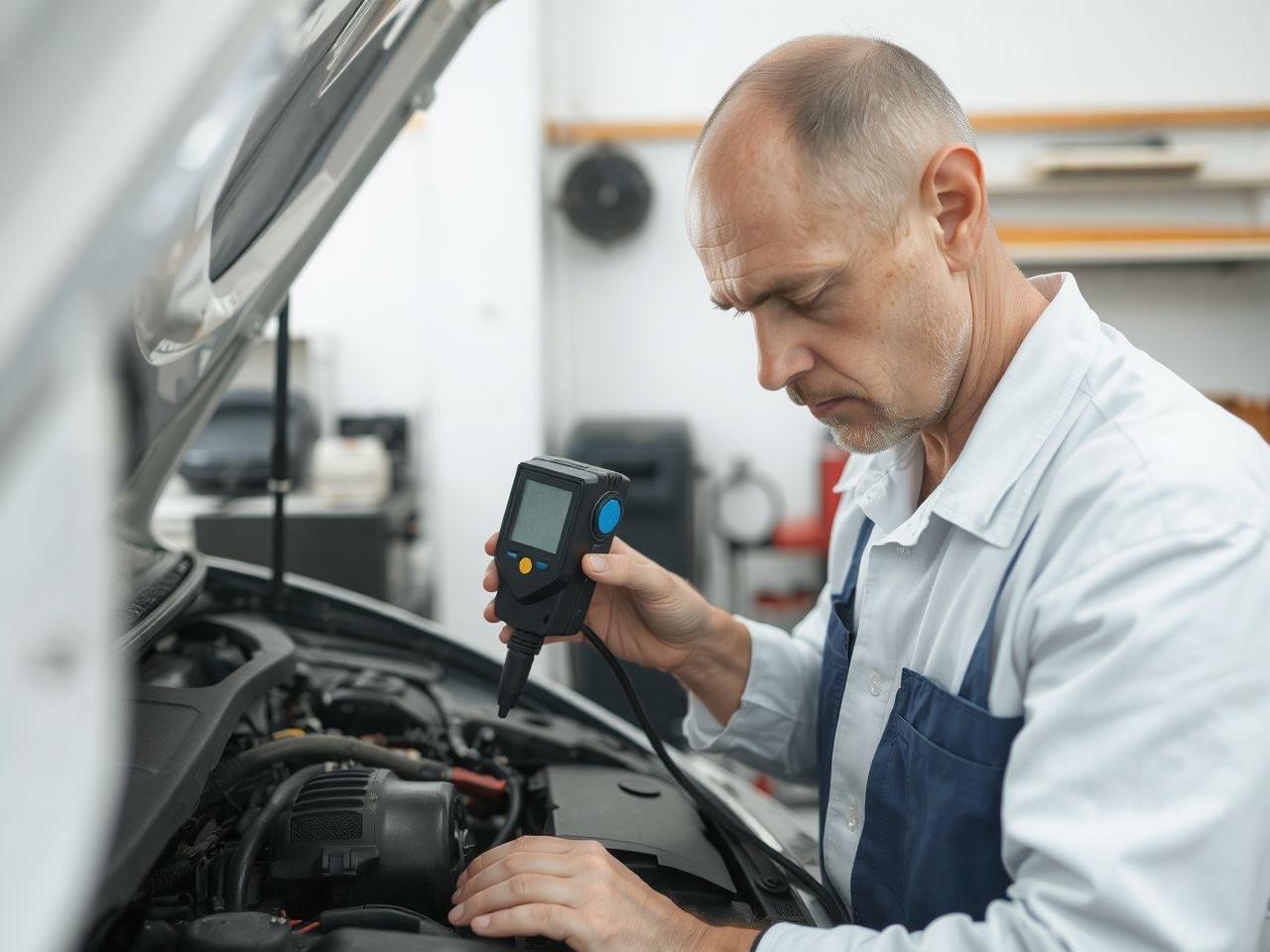 A stroboszkóp pontos gyújtásbeállítást biztosít a motorban.