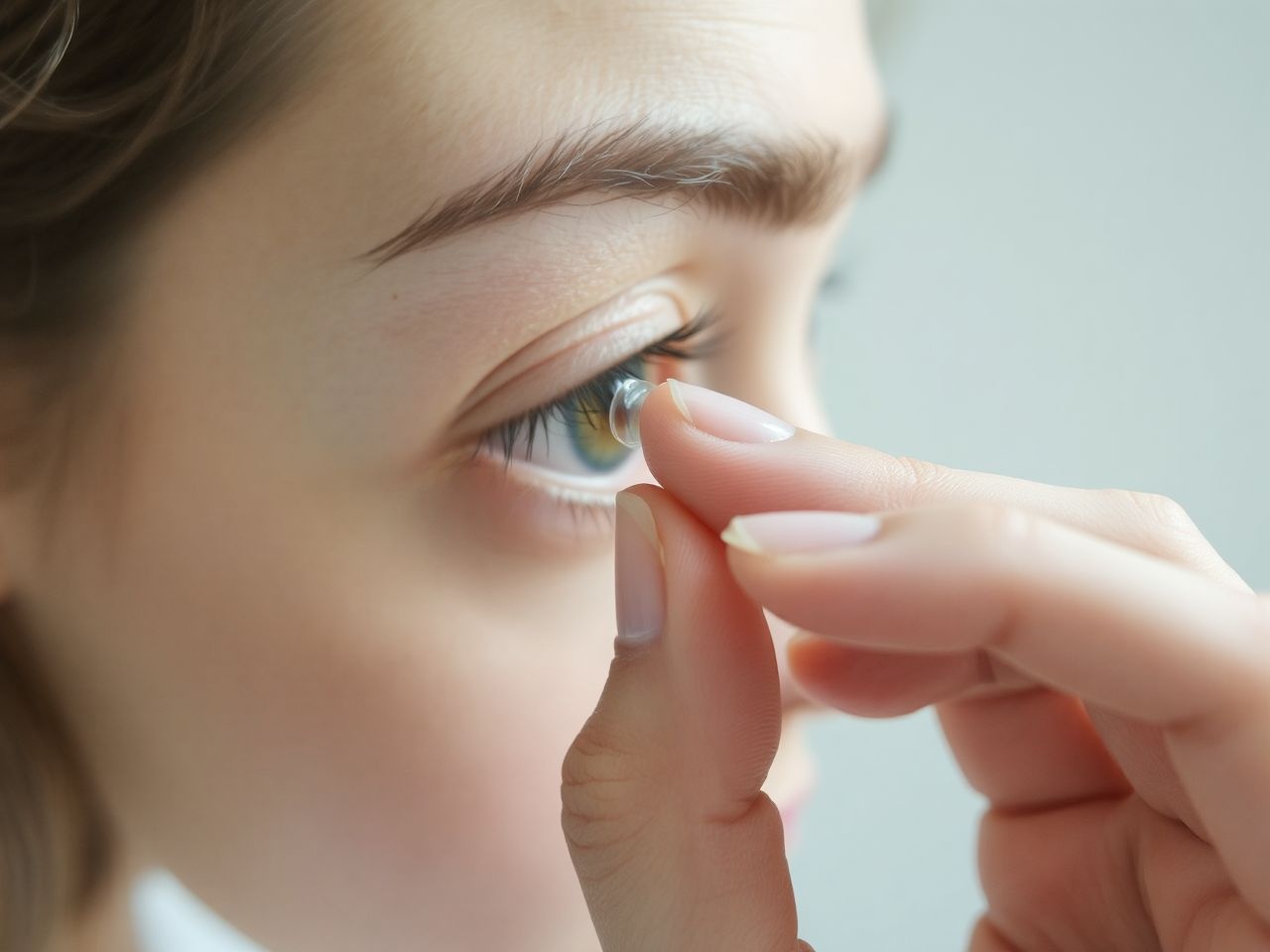 A kontaktlencse tiszta kézzel történő kezelése fertőzés ellen véd.