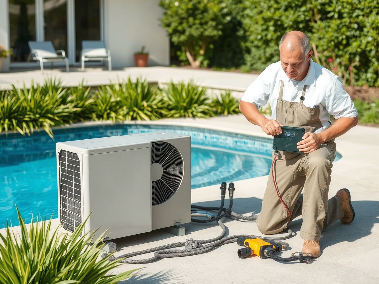 A medence hőszivattyú nyáron hatékonyan csökkenti az energiafogyasztást.