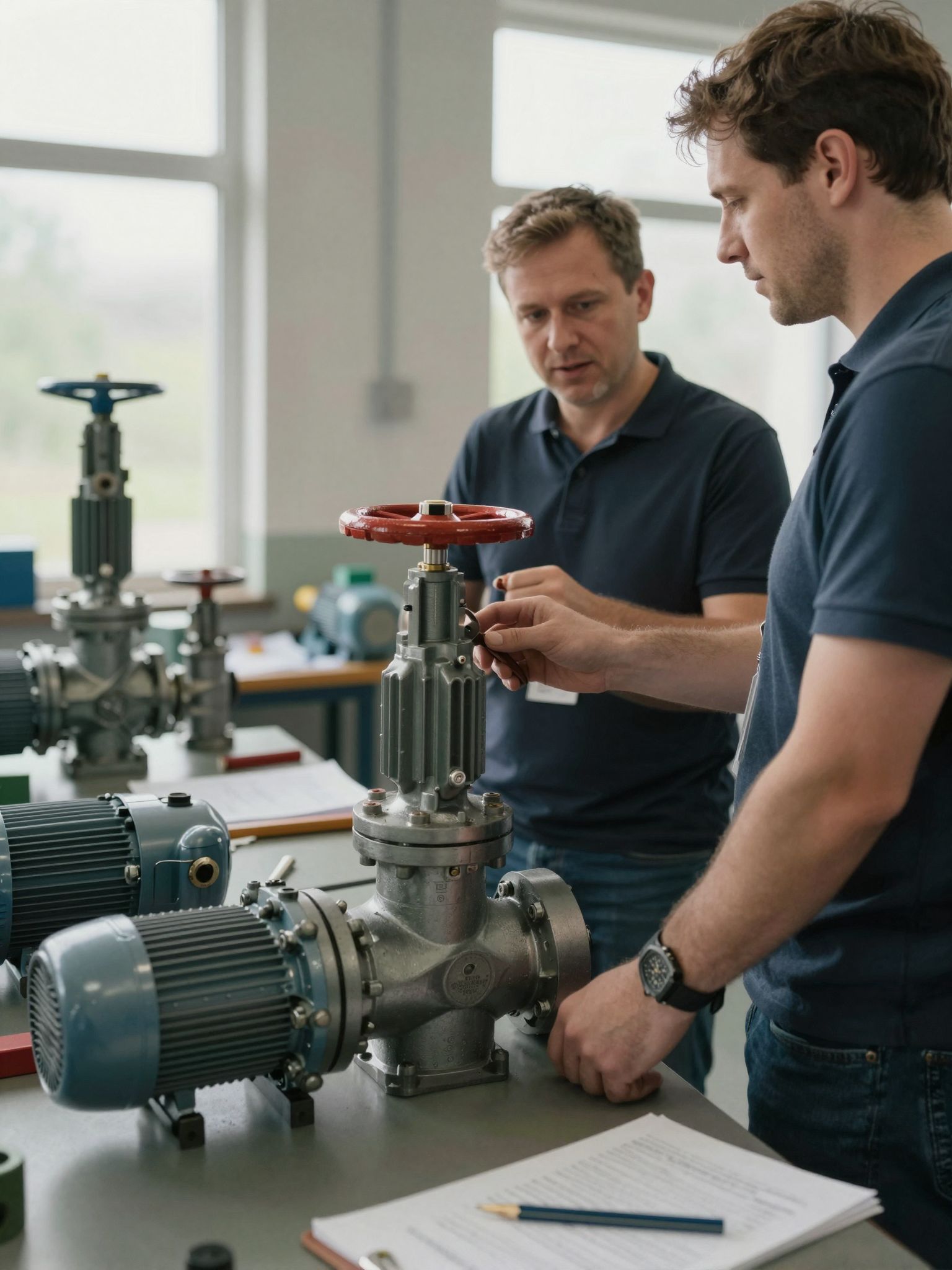 A motoros váltószelepek több típusa különböző ipari felhasználásra alkalmas.