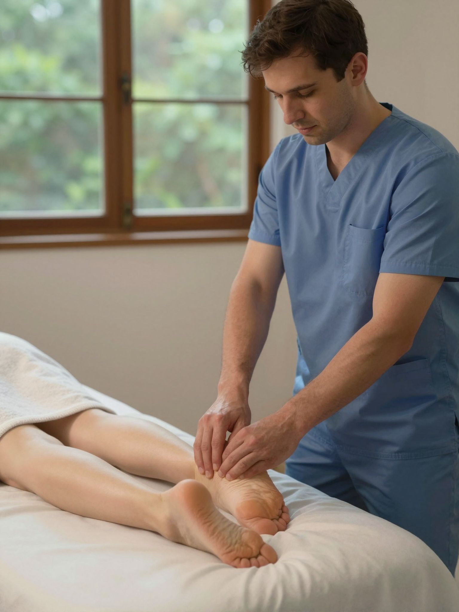 A talpmasszázs serkenti a vérkeringést és a gyógyulást.