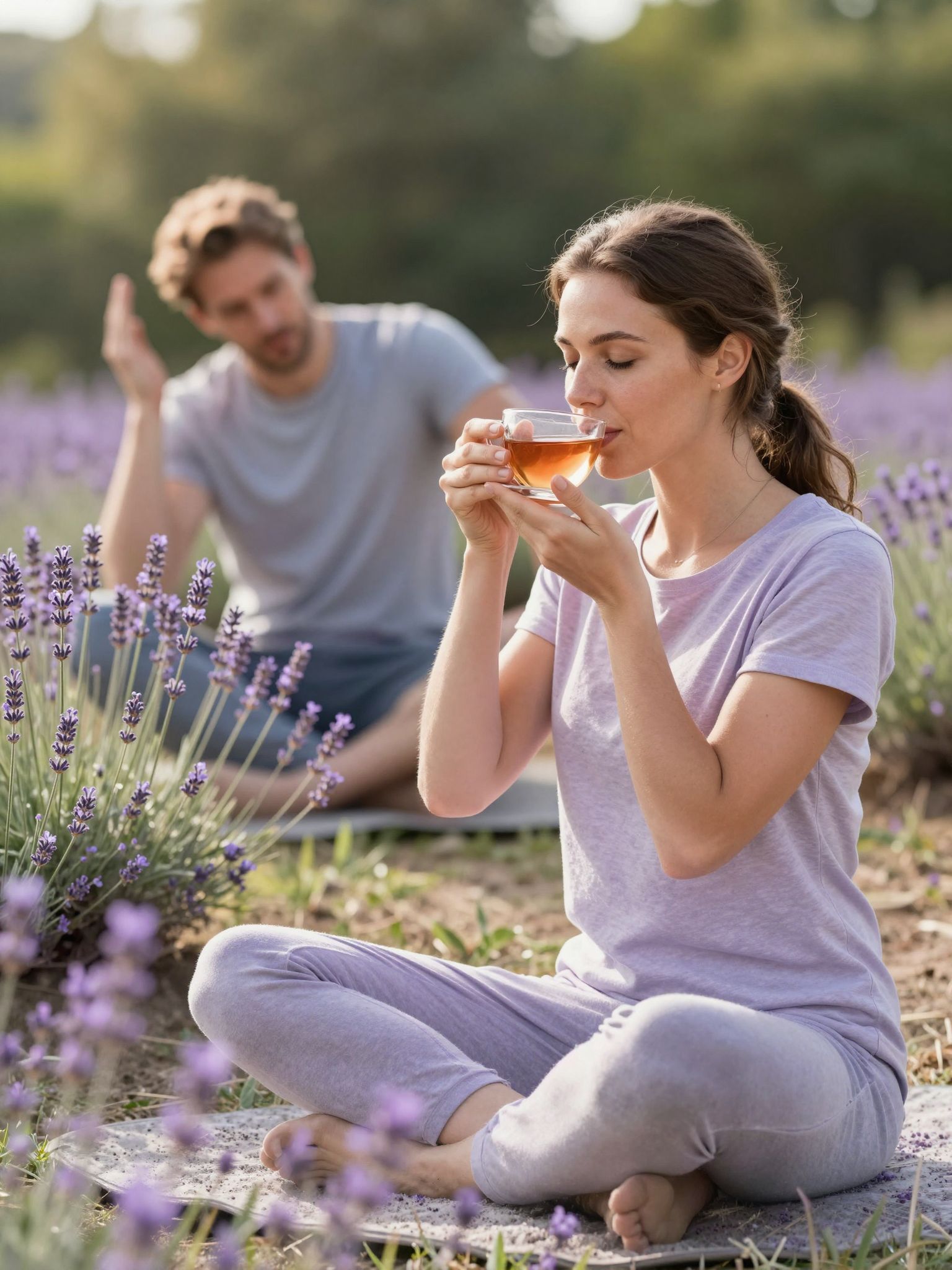 A levendula tea erősíti az immunrendszert antioxidáns hatásával.