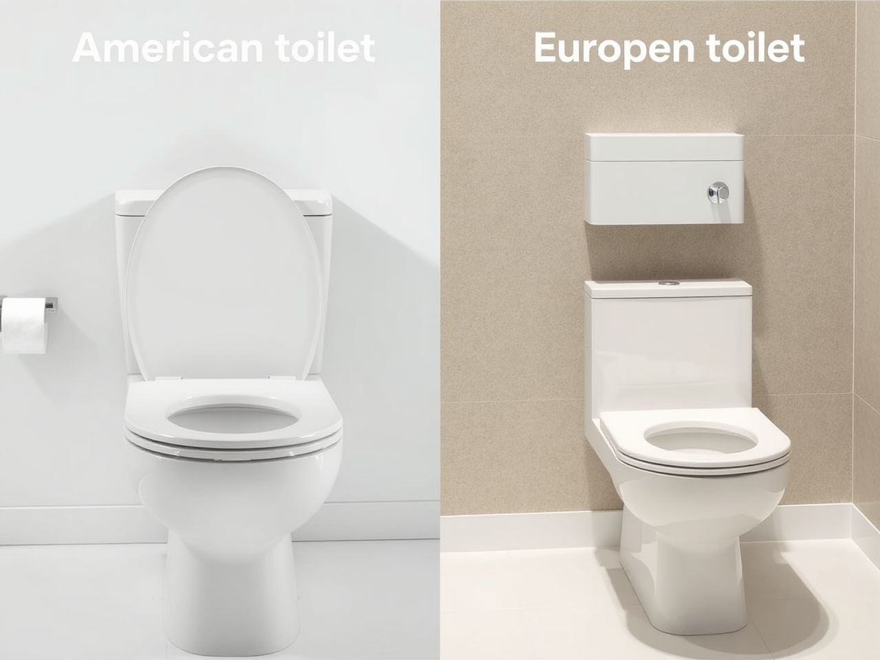 Az amerikai WC gyakran erősebb, hangosabb öblítéssel rendelkezik.