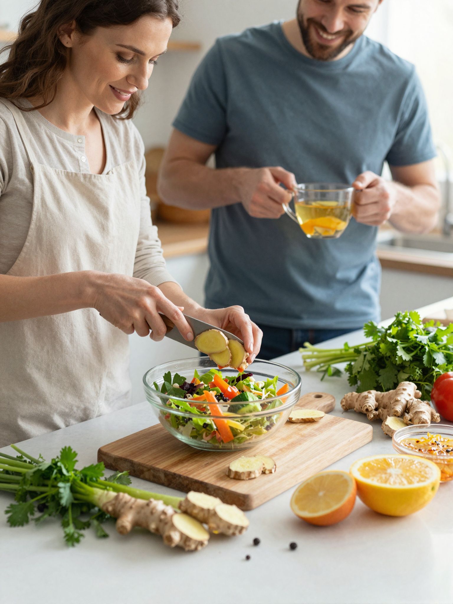 A reszelt gyömbér serkenti az emésztést és enyhíti a gyomorpanaszokat.