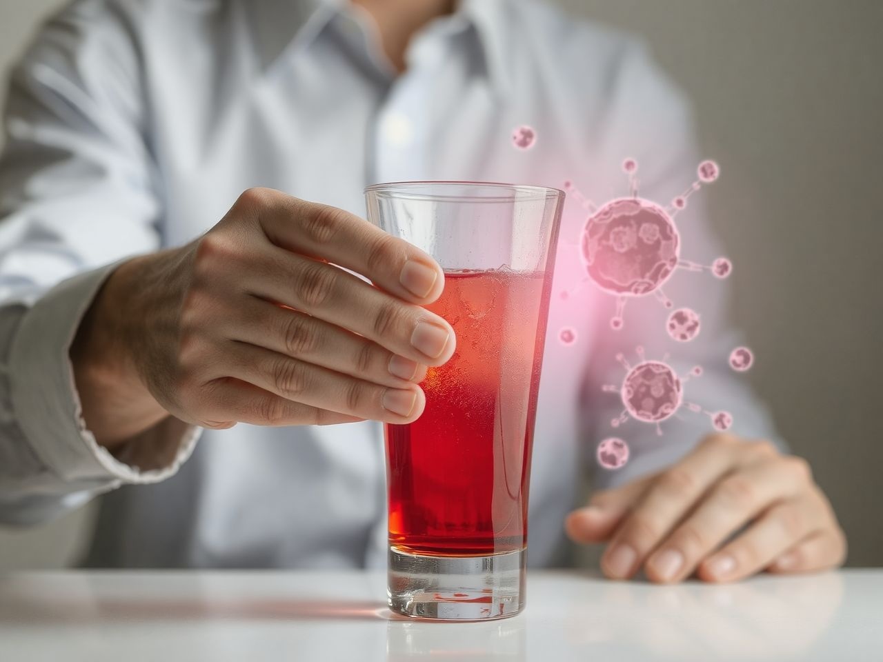 Az alkohol gyulladást fokoz, gyengítve az immunrendszert.