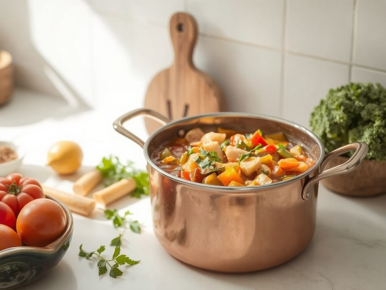 A réz kiváló hővezető, egyenletes és ízletes főzést biztosít.