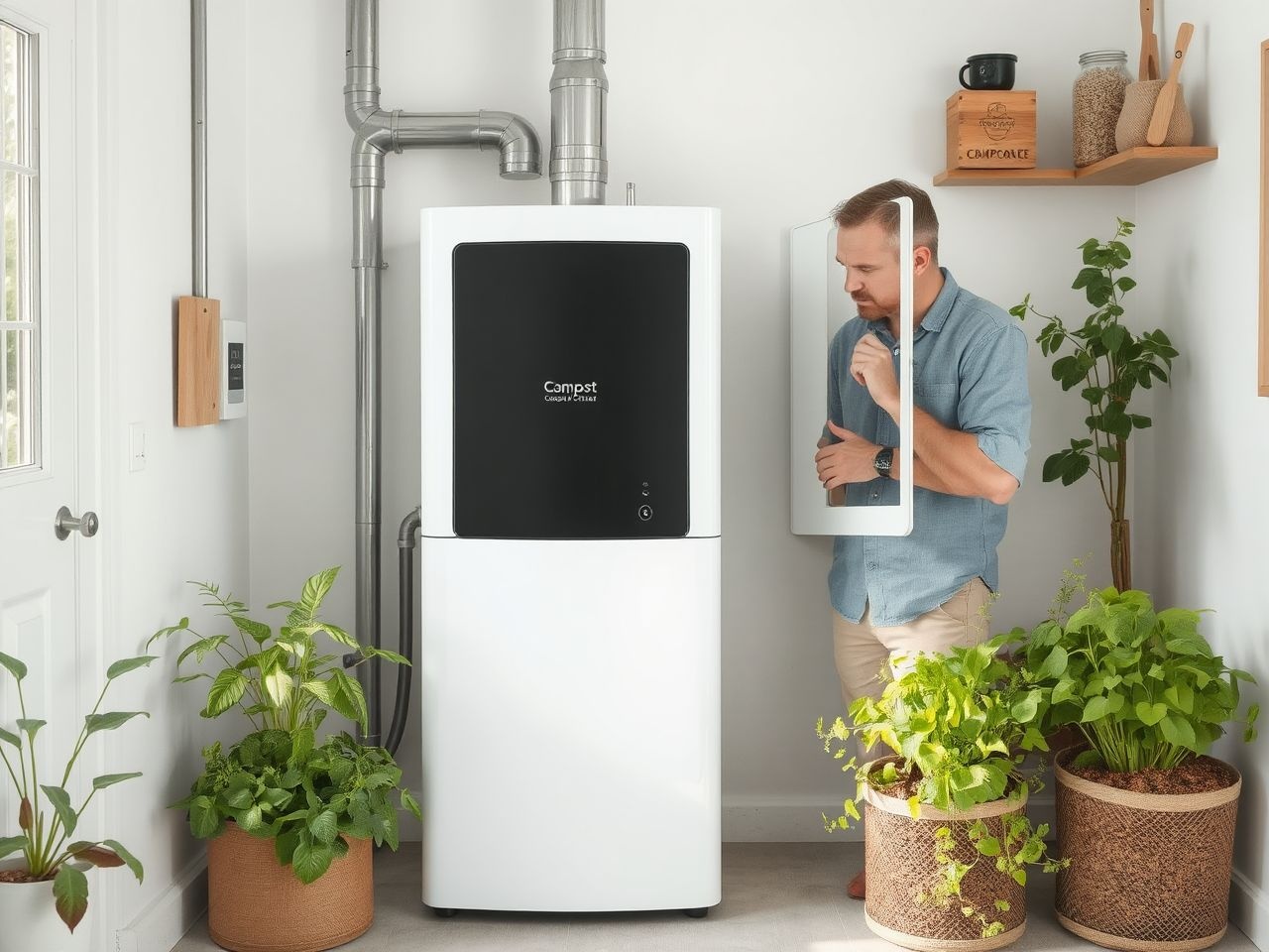 A komposztkazánok nem csak hulladékot égetnek, hanem energiát termelnek.