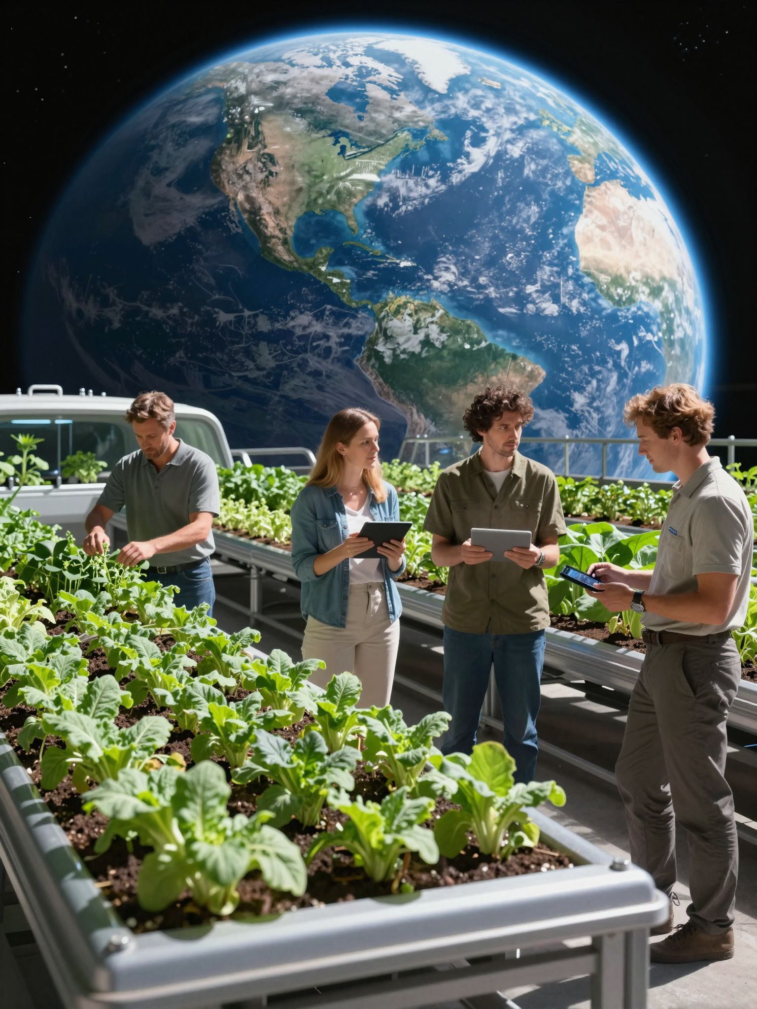 Űrmezőgazdaság: fenntartható élelmiszertermelés a világűrben.