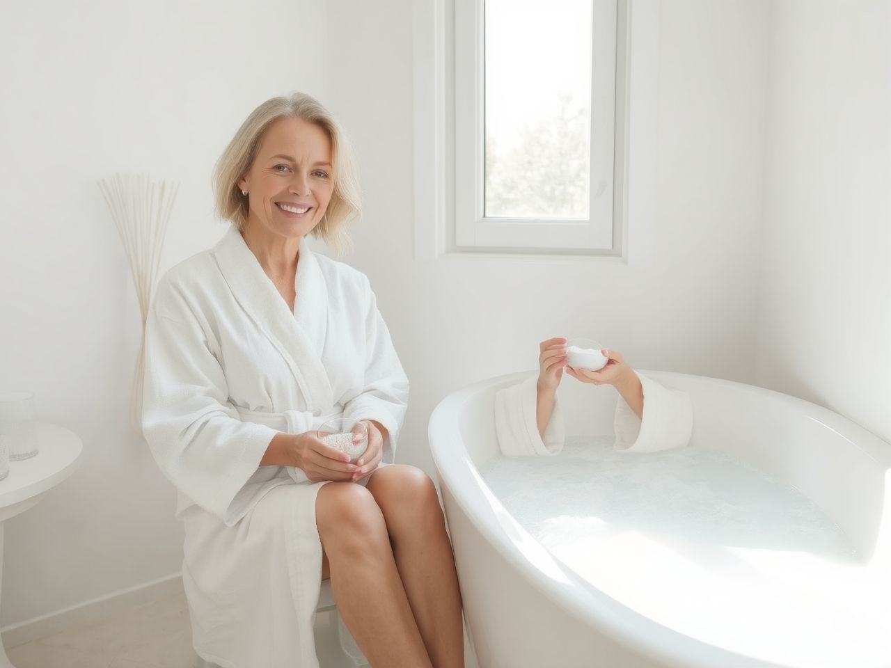 A fürdősó különösen ajánlott fáradt, stresszes emberek számára.