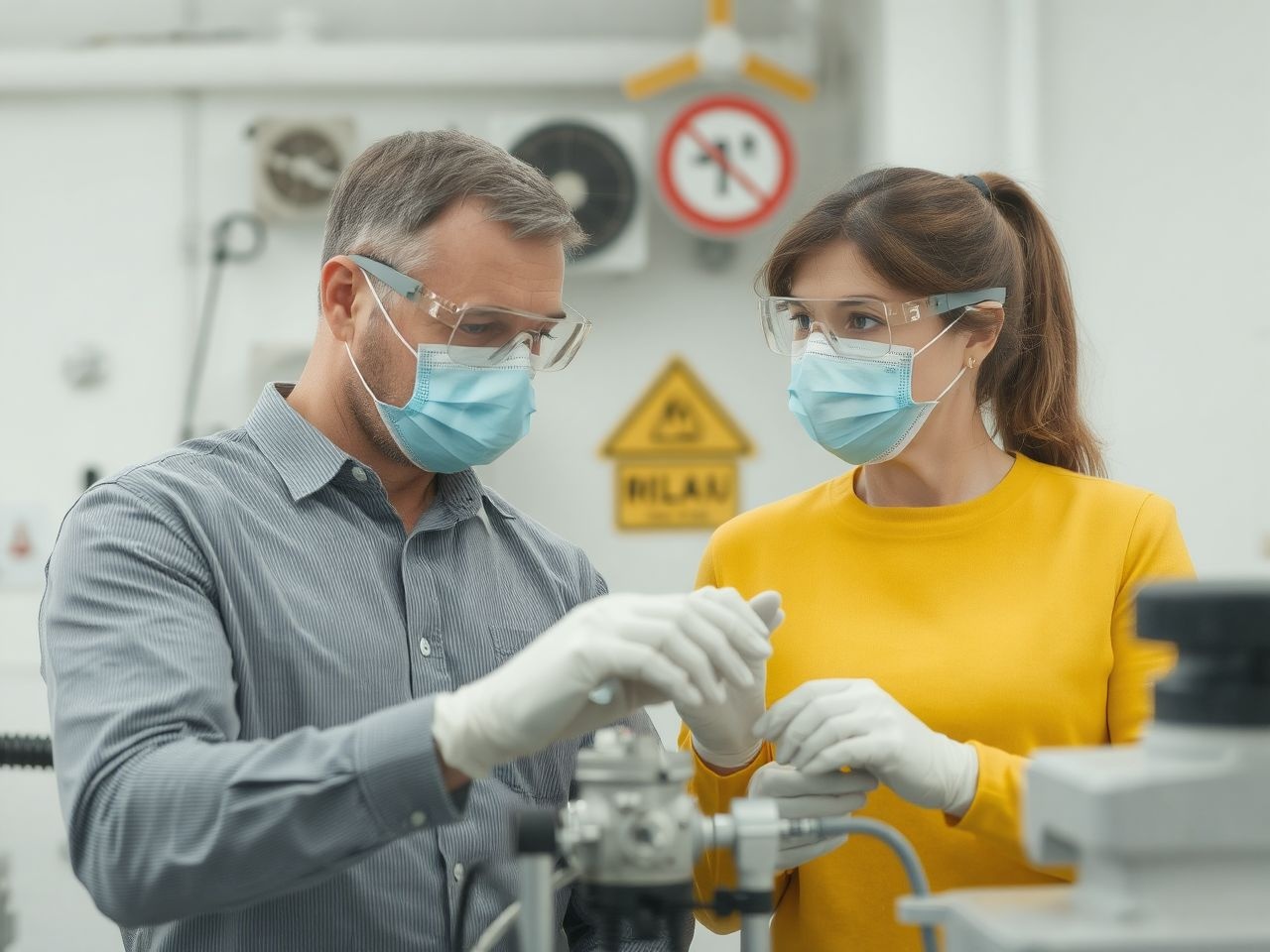 A légzésvédelem kulcsfontosságú az alumínium por elleni védekezésben.