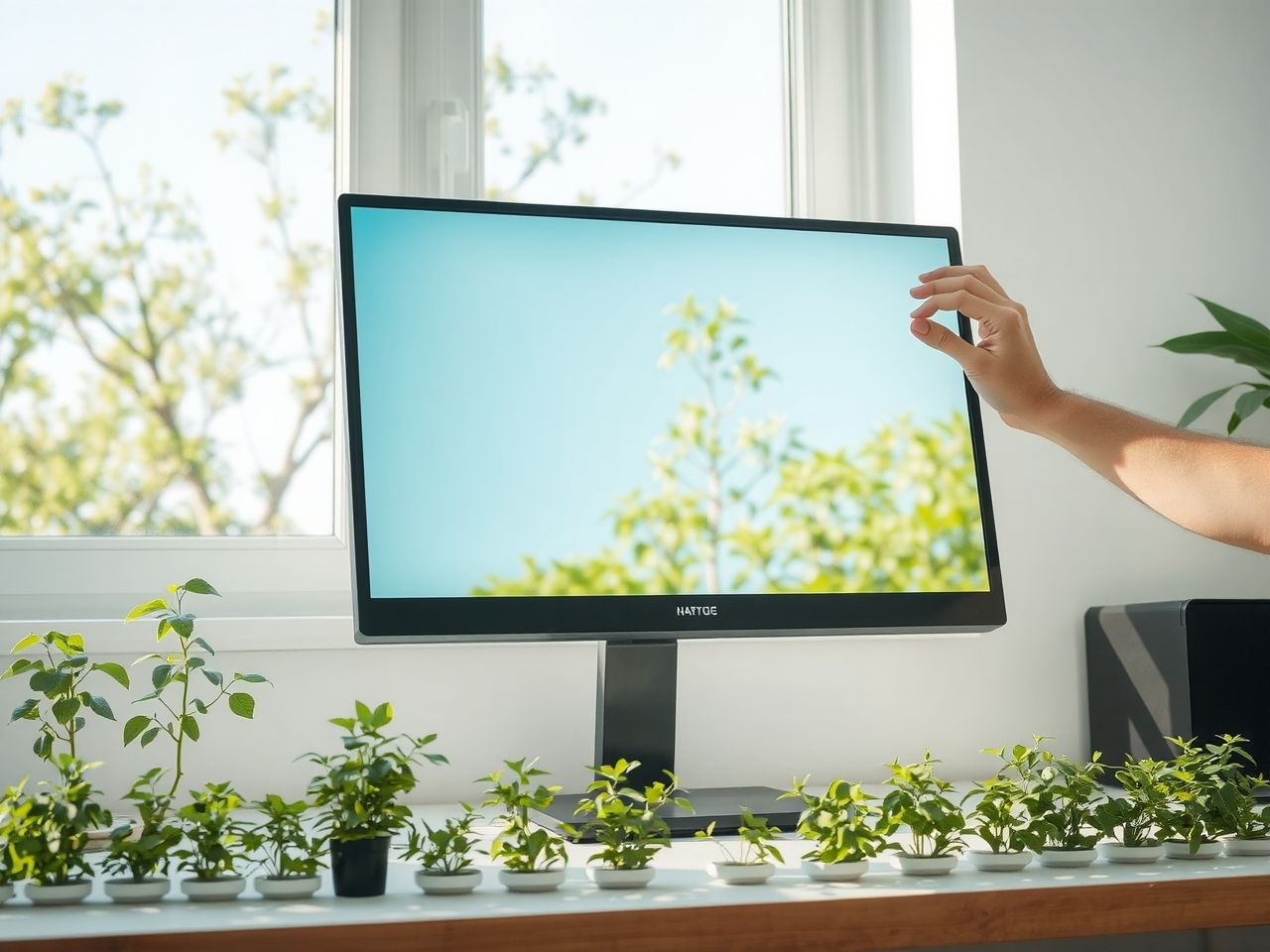 A LED monitorok alacsony energiafogyasztása csökkenti az ökológiai lábnyomot.