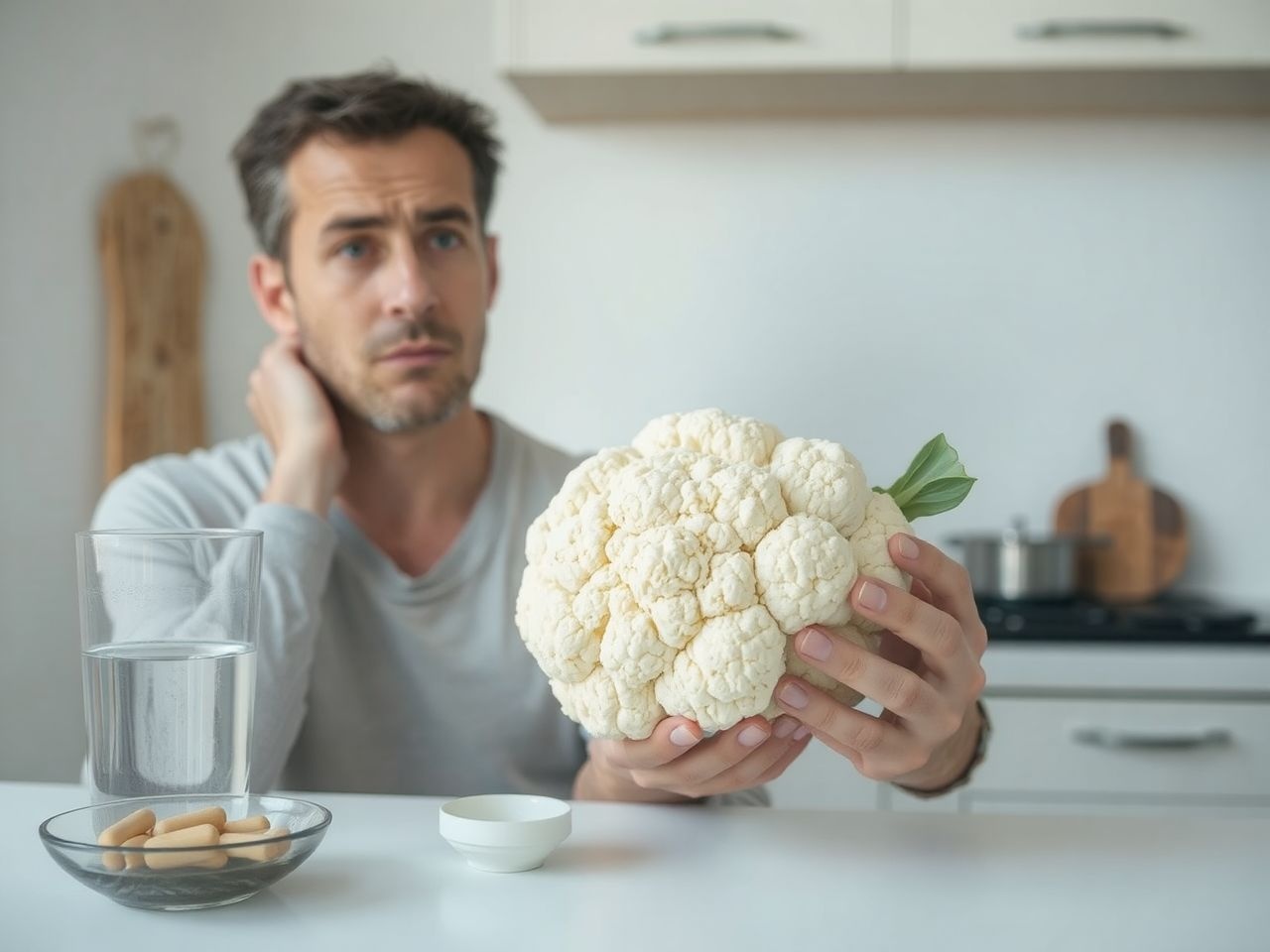 A karfiol túlzott fogyasztása puffadást és gyomorpanaszokat okozhat.