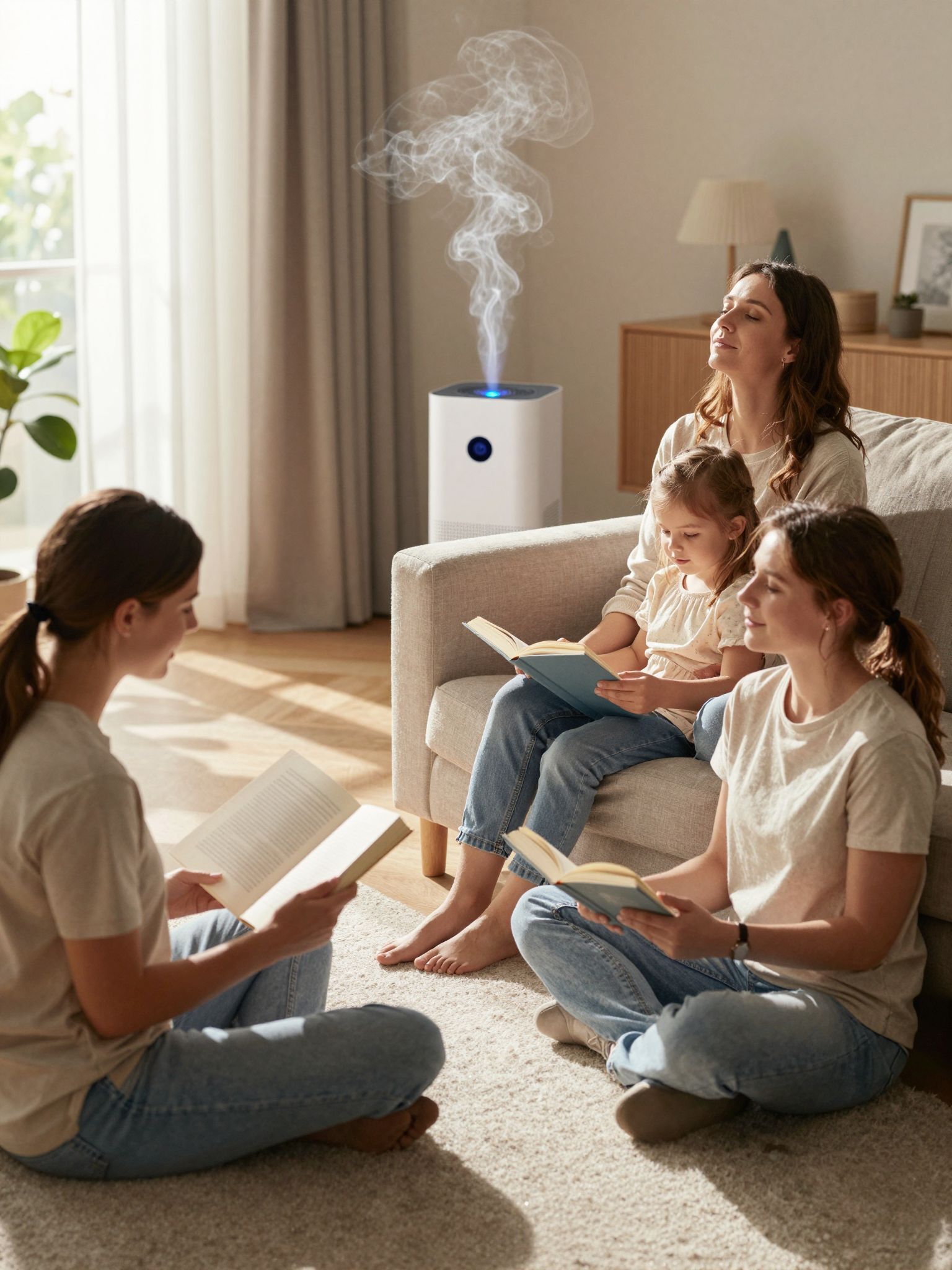 Az elektrosztatikus légtisztító a porszemcséket és polleneket távolítja el.