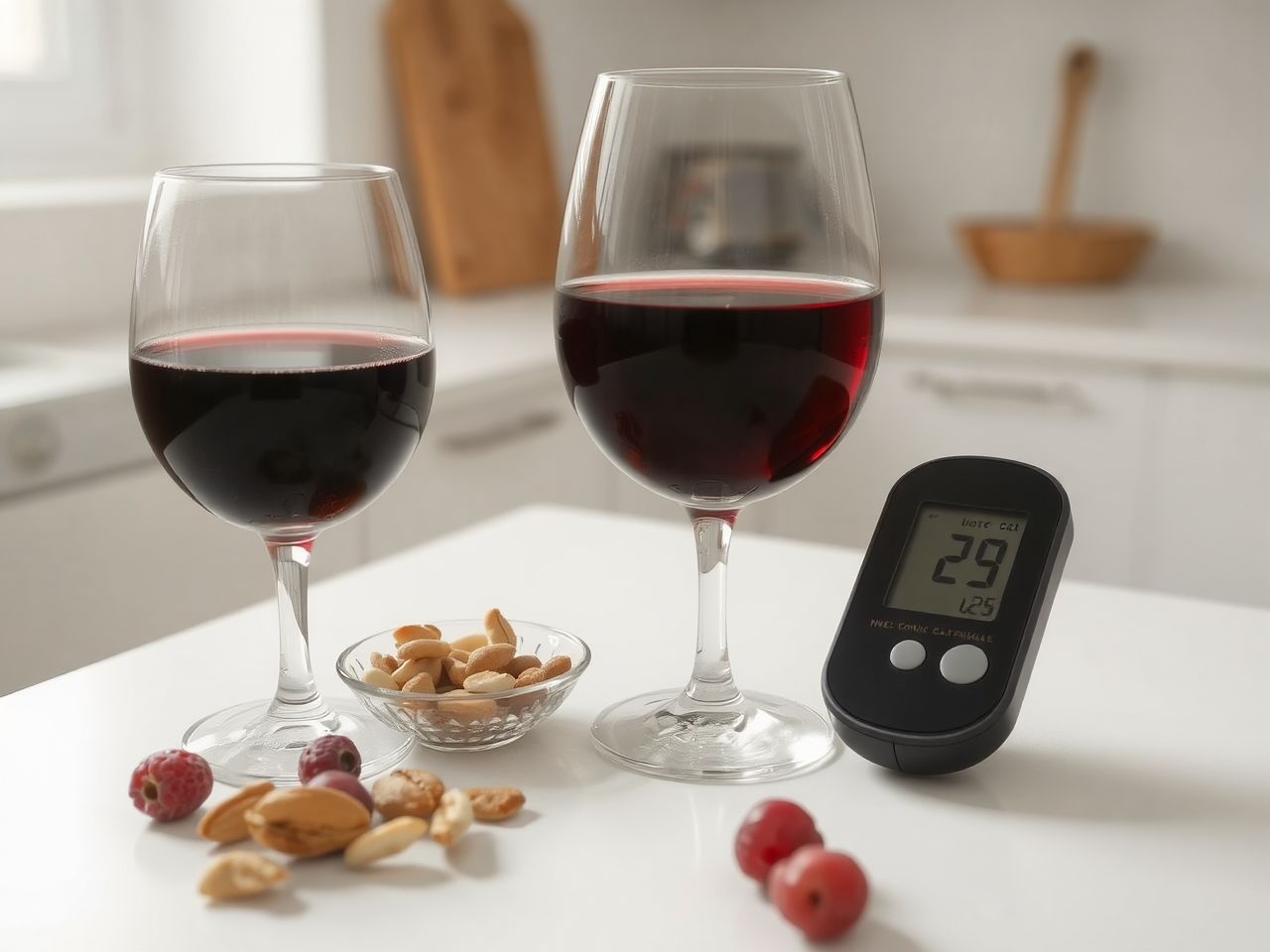 Az alkohol csökkentheti a vércukorszintet, veszélyes hipoglikémiát okozva.