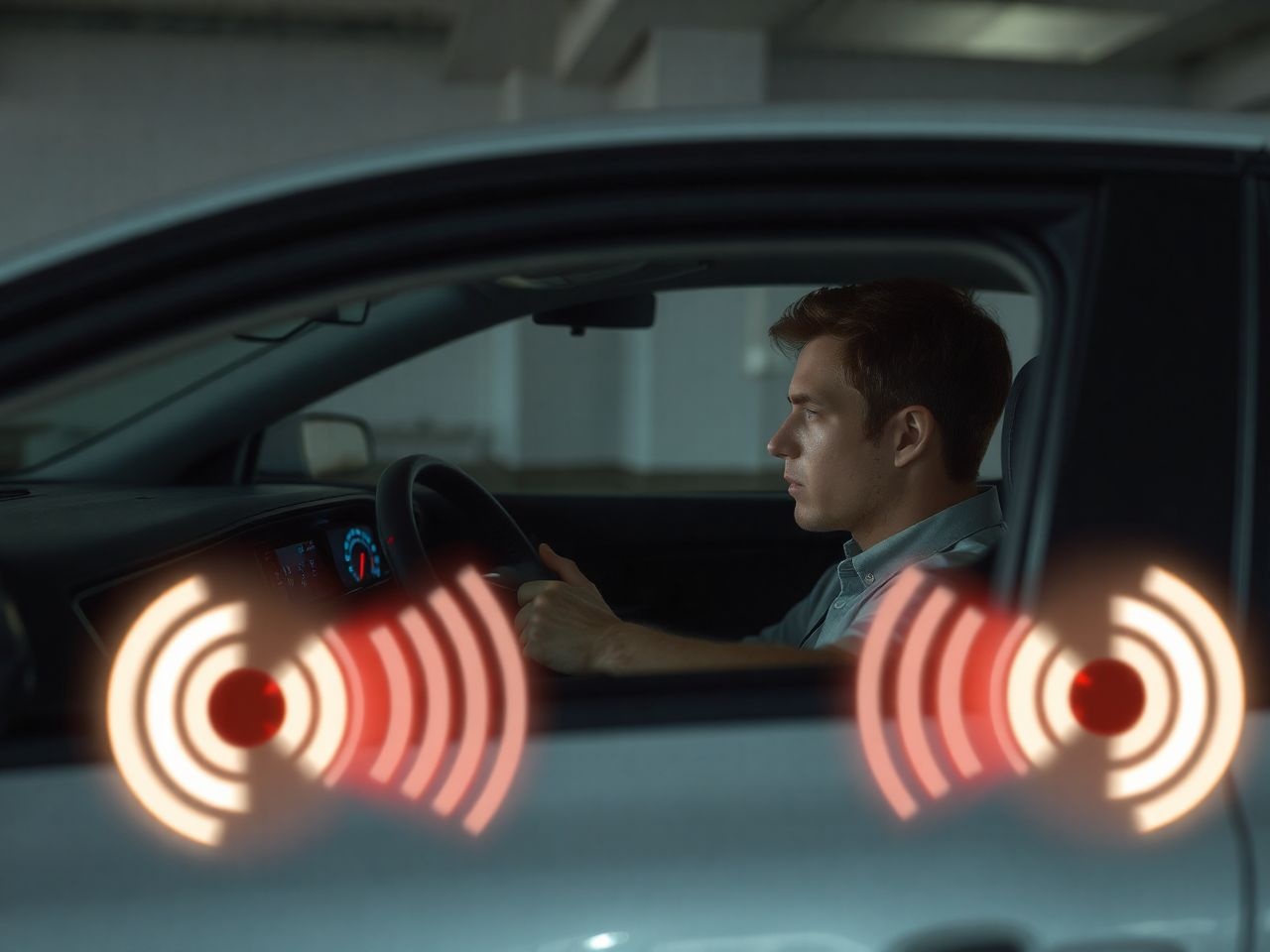 A tolatóradar vizuális és akusztikus jelzésekkel segíti a parkolást.