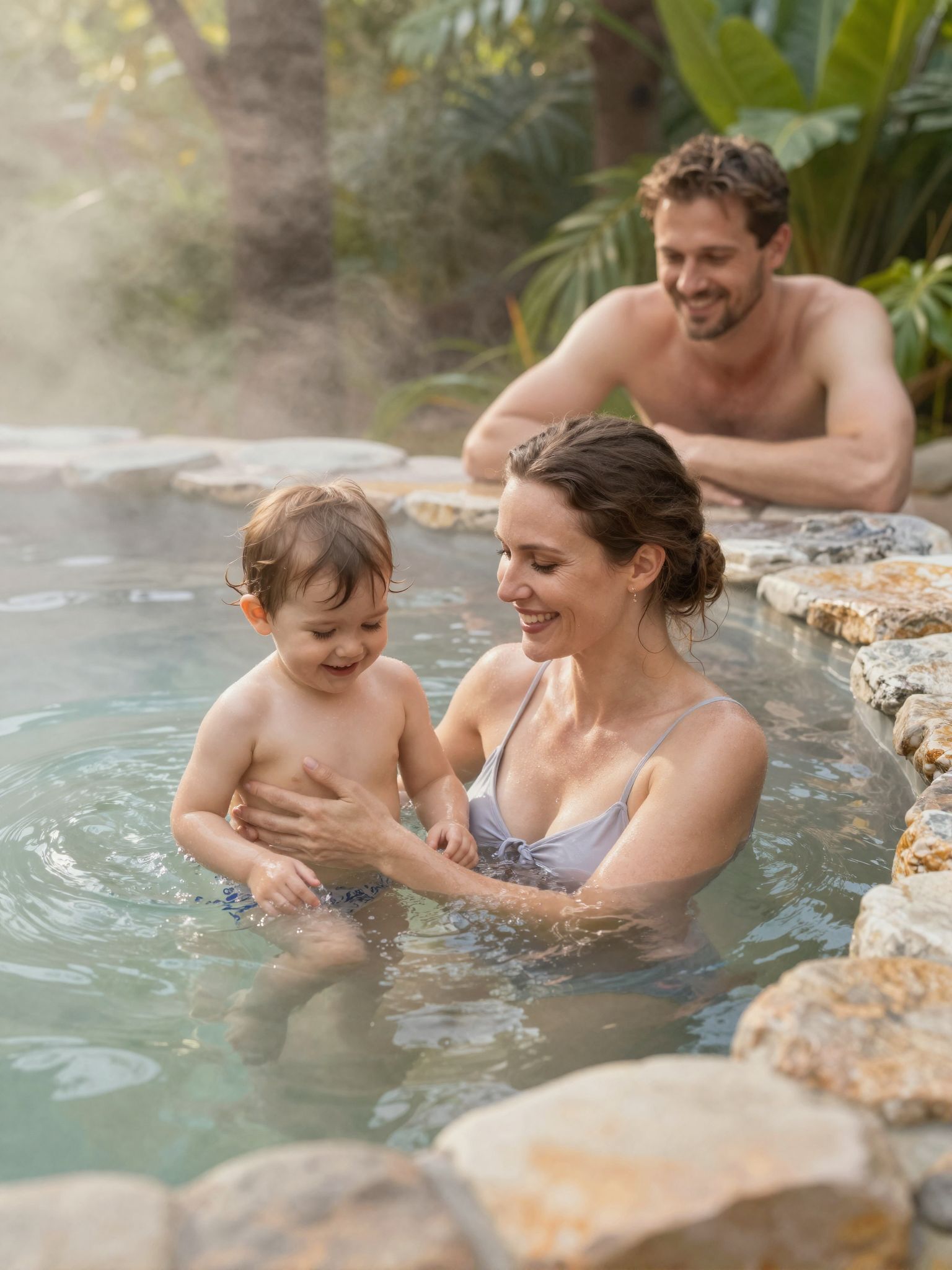 A termálvíz hidratálja a bőrt és serkenti a regenerálódást.