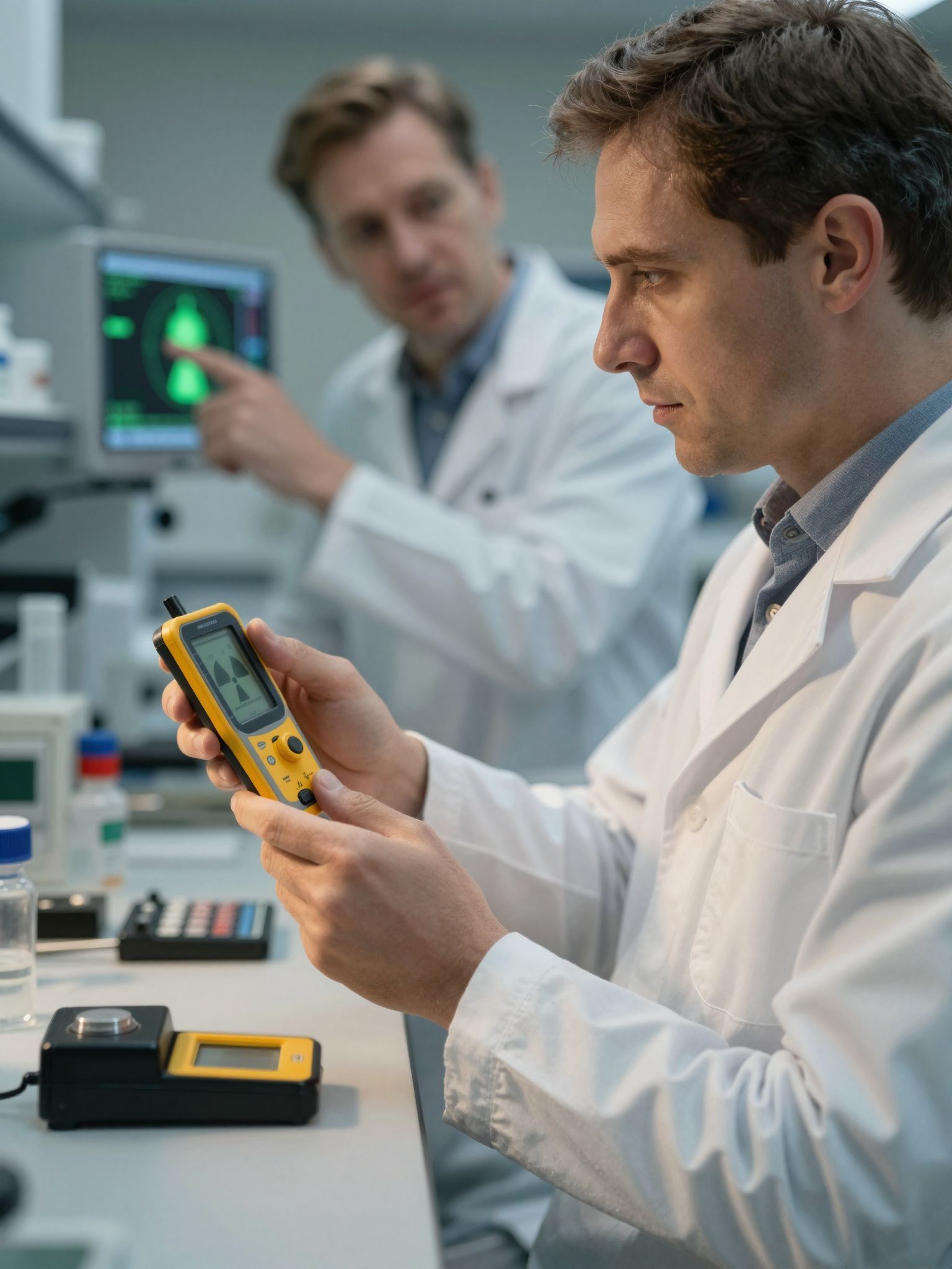 A doziméterek ionizáló sugárzást méri, anyaguk változik.