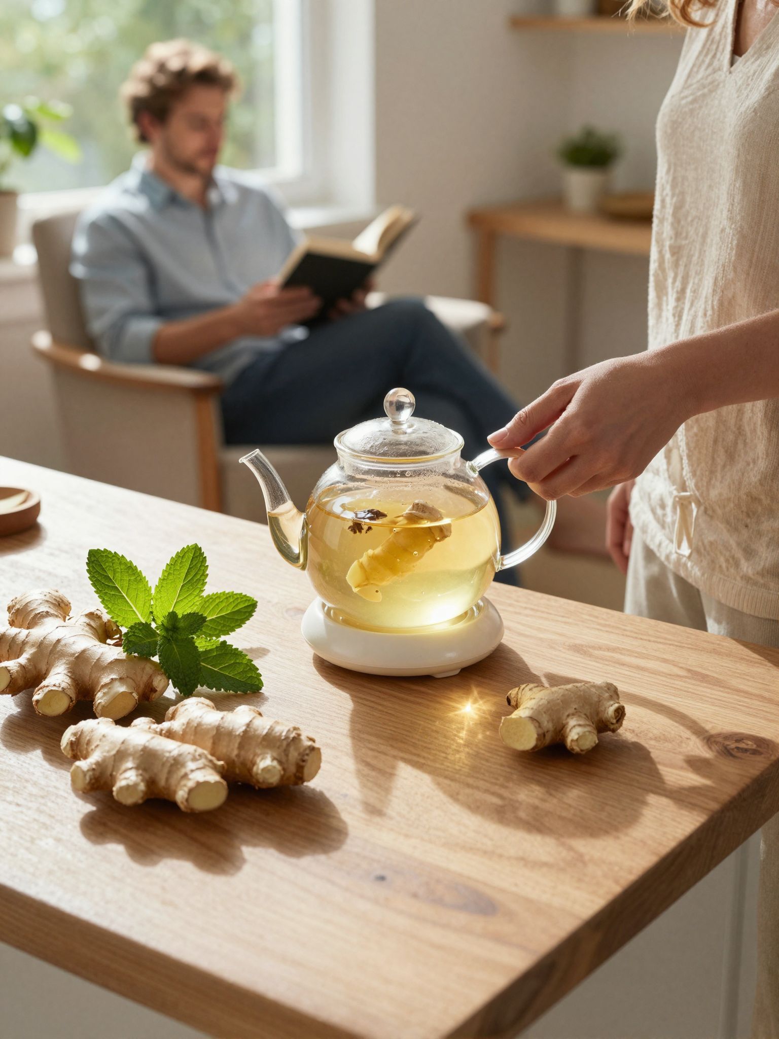 A gyömbér tea támogatja a test természetes egyensúlyát.