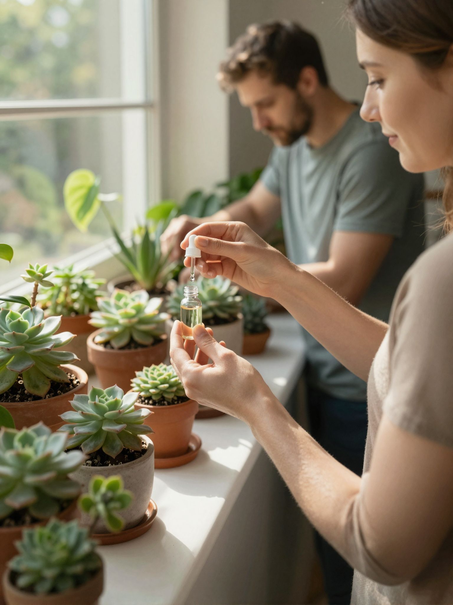 A kövirózsa csepp készítése precizitást igényel.