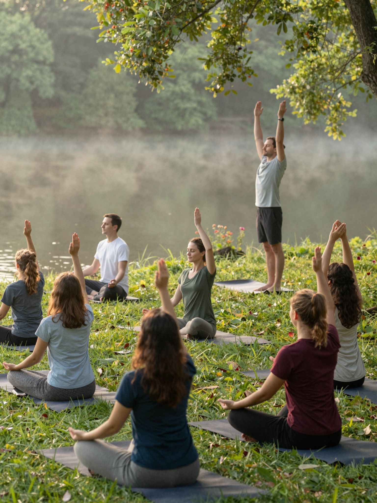 A meditáció csökkenti a stresszt és javítja a fókuszt.