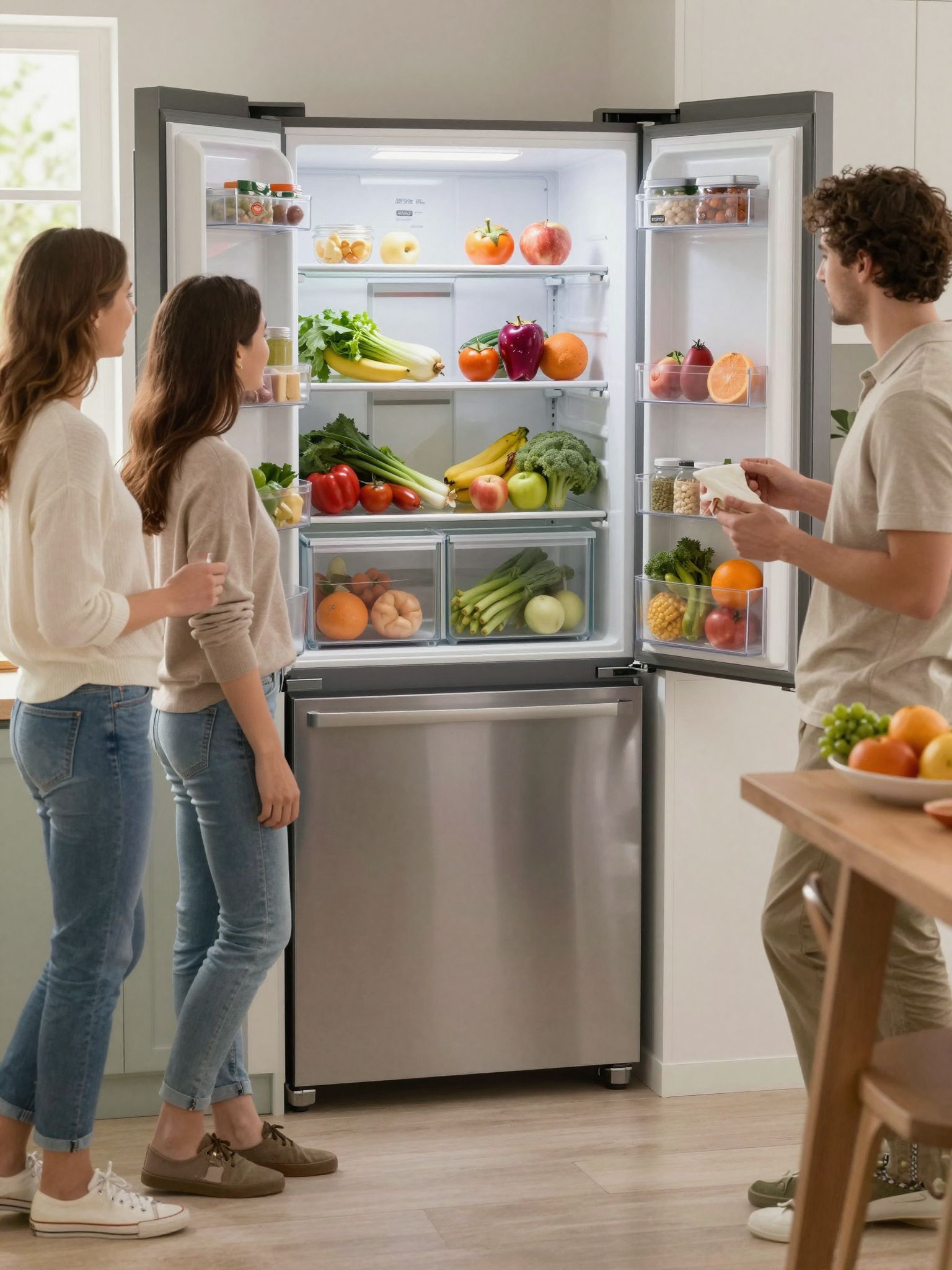 A No Frost megakadályozza a jégképződést, frissen tartva az élelmiszereket.