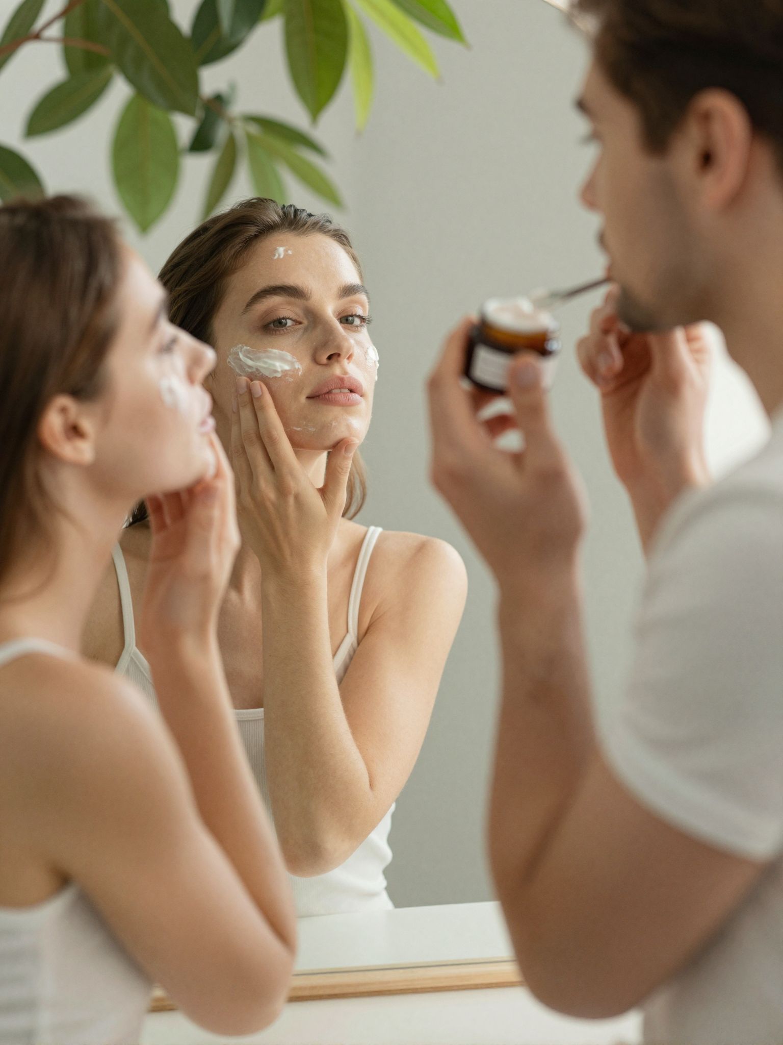 A paraffinum liquidum hidratál, de eltömítheti a pórusokat.