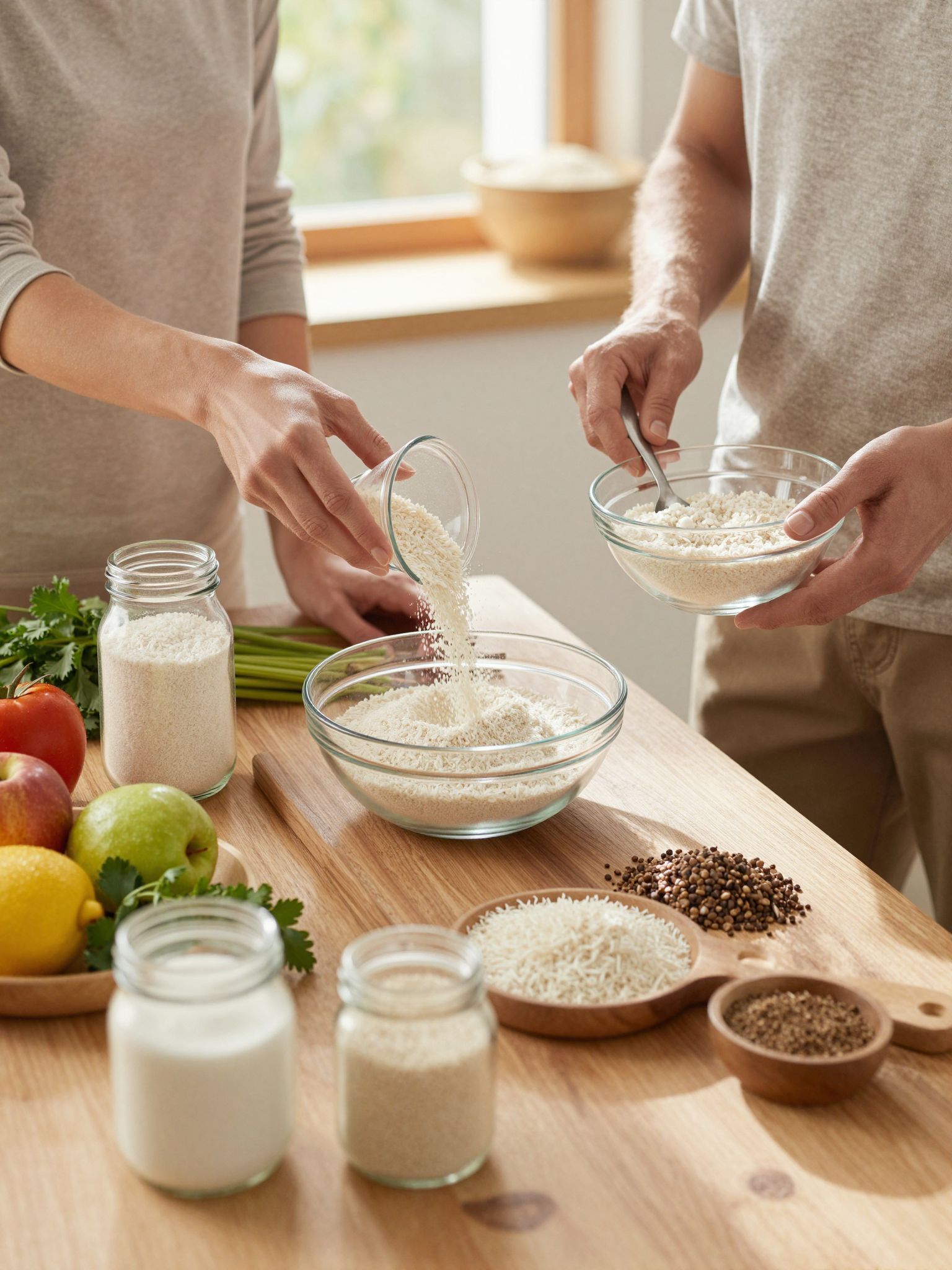 A rizsliszt glikémiás indexe alacsonyabb, mint a búzáé.