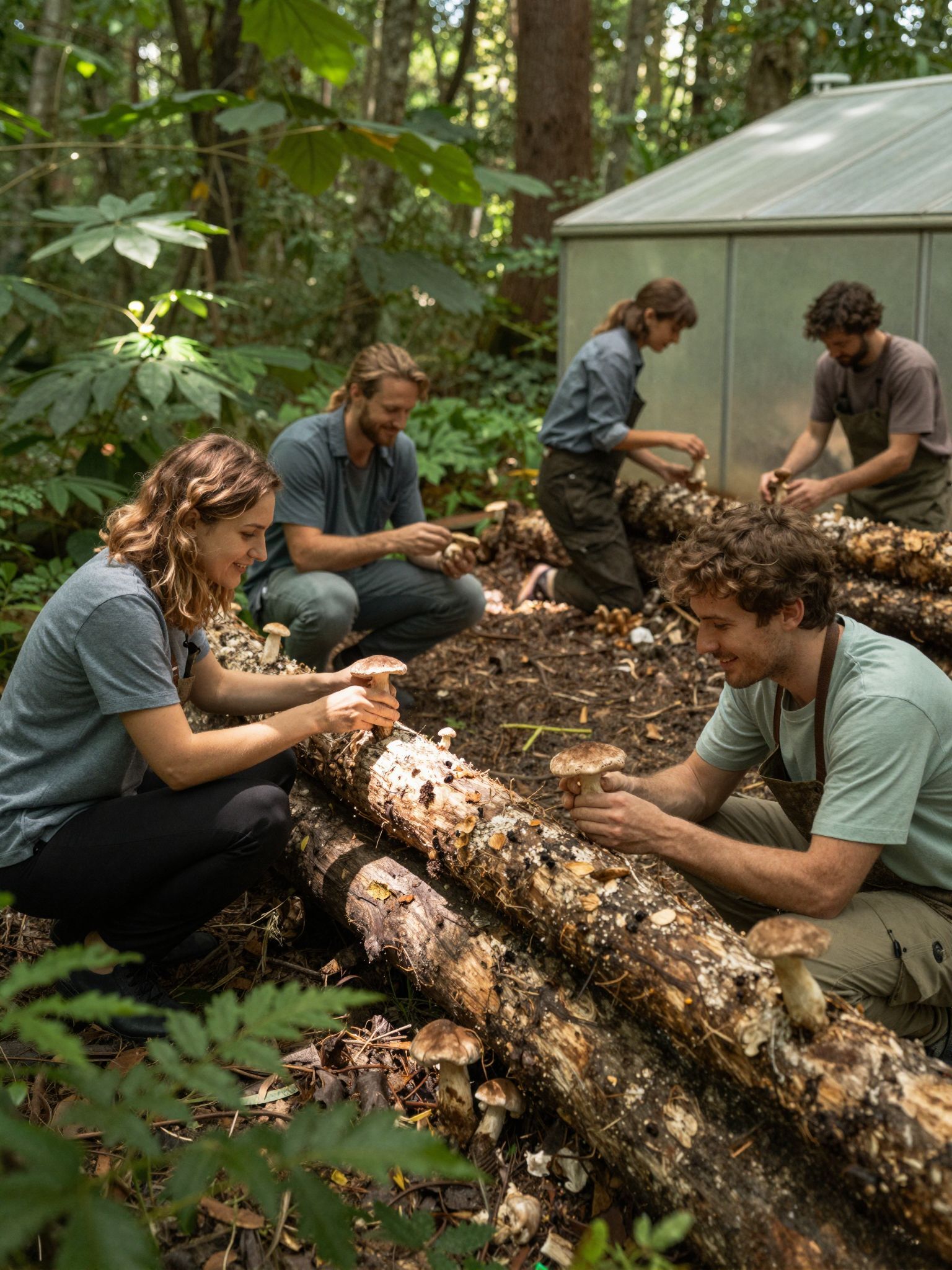 A shiitake gomba termesztése környezetbarát és fenntartható.