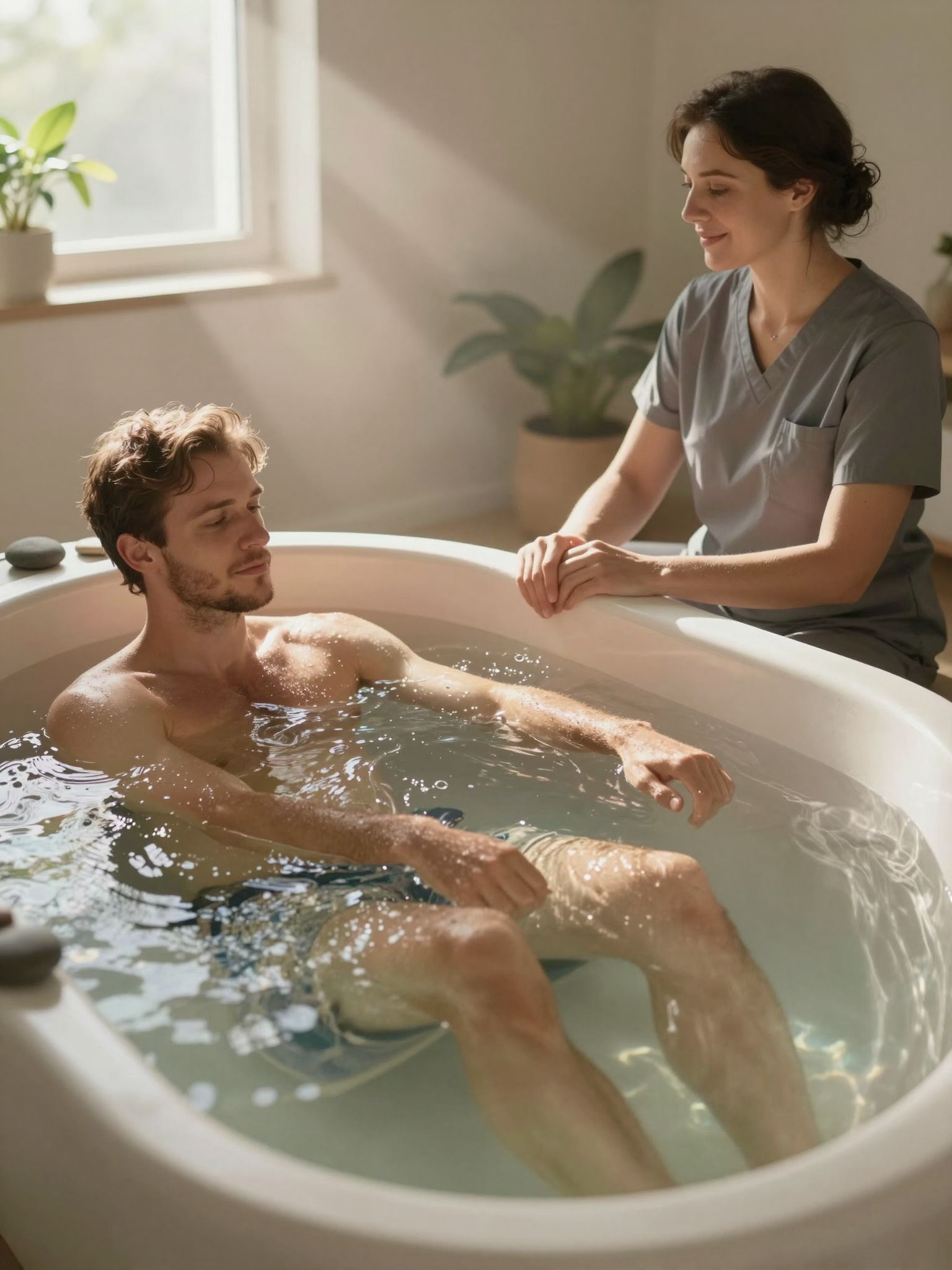 A súlyfürdő javítja a mozgást és a fájdalomcsillapítást.