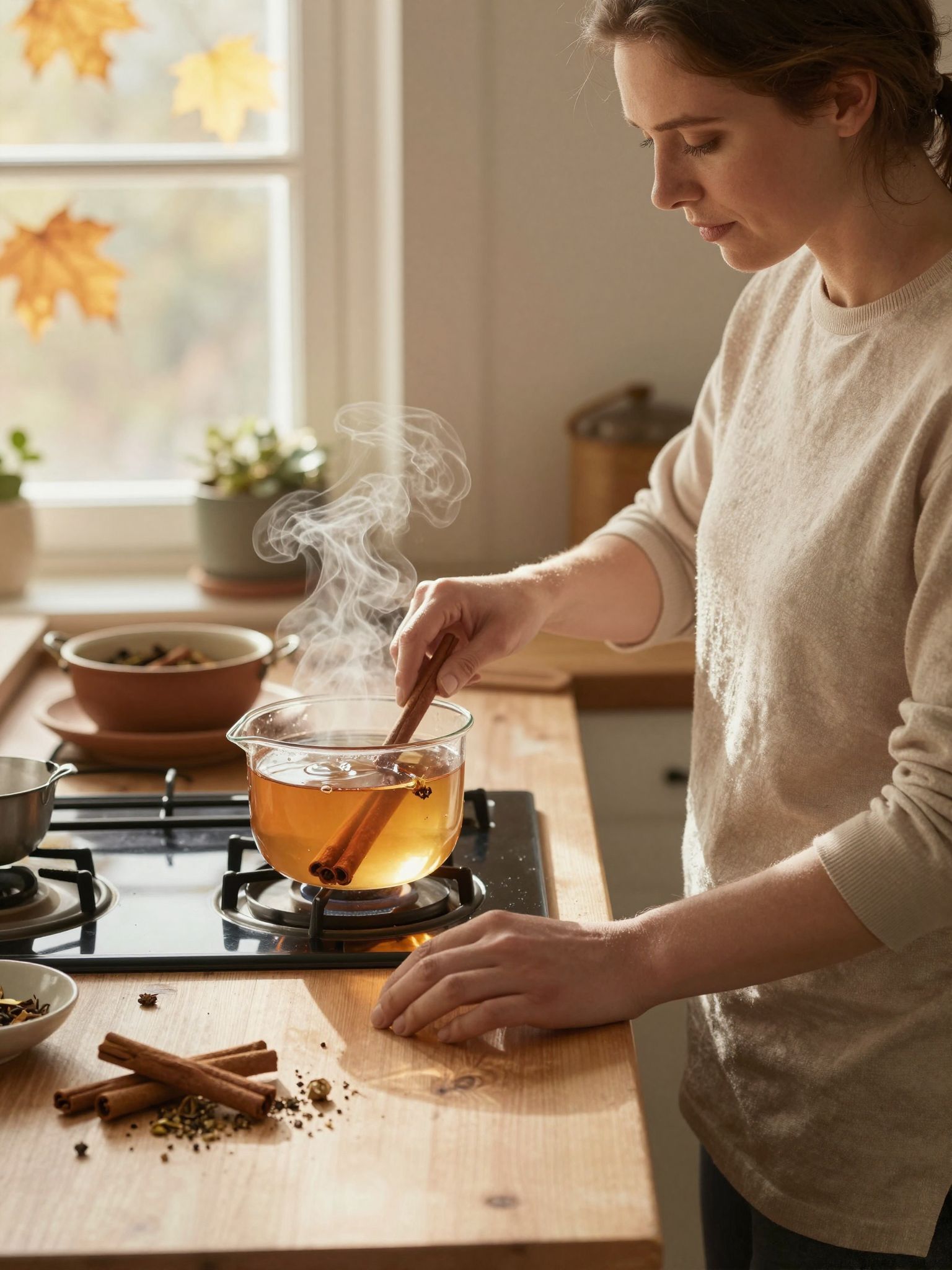 A friss fahéj mindig intenzívebb ízt ad a teának.