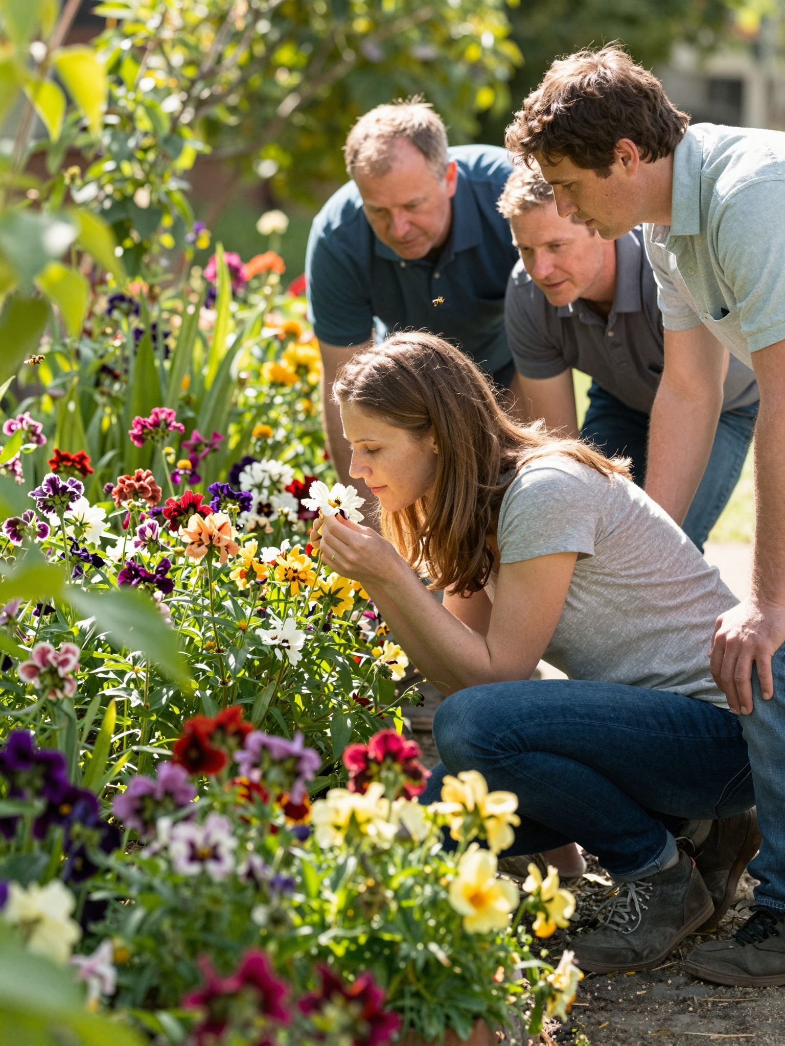 A virágok segítik a biodiverzitást és a tájékozódást.