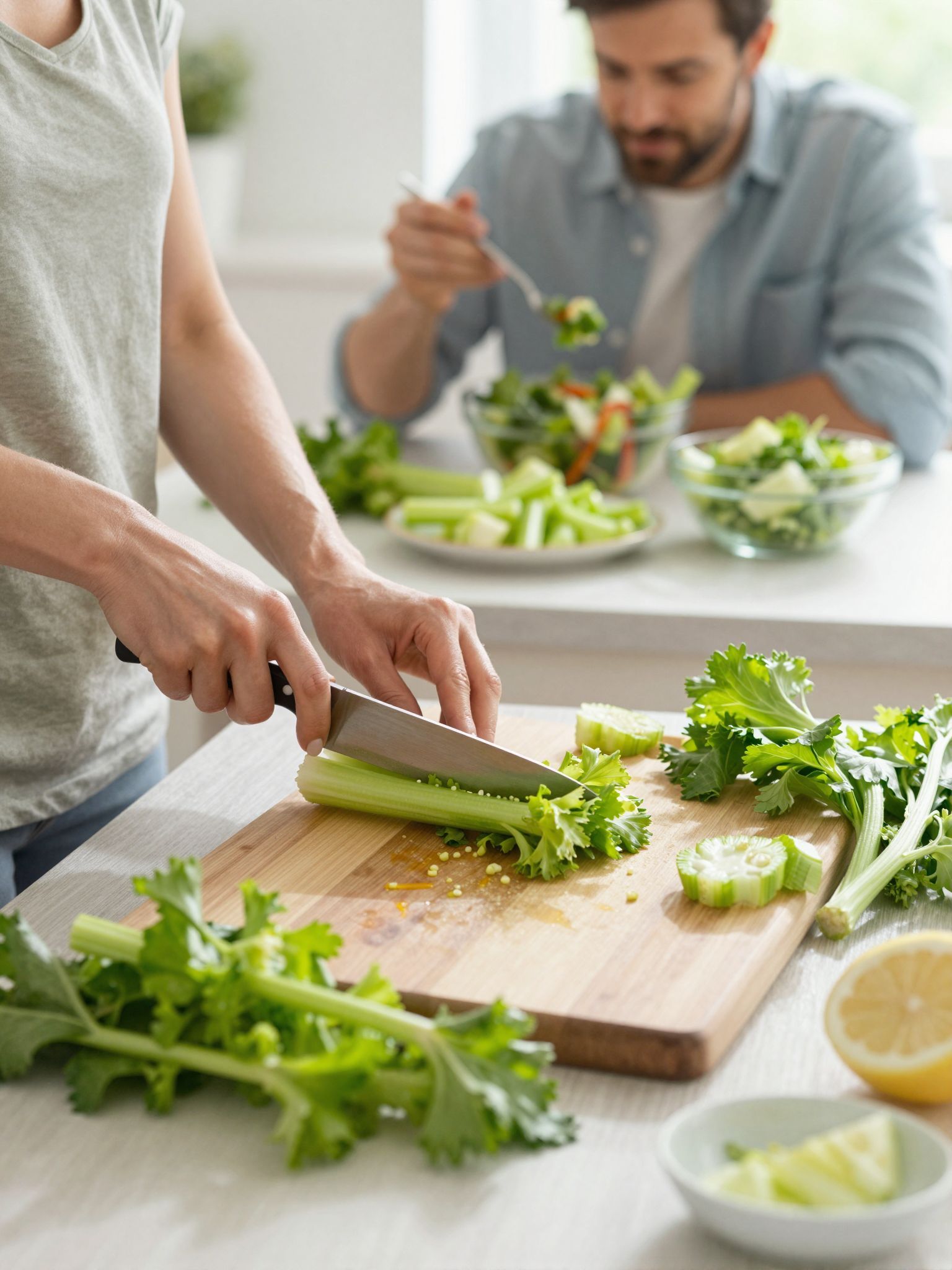 A zeller levelei is táplálóak, salátákban kiválóak!