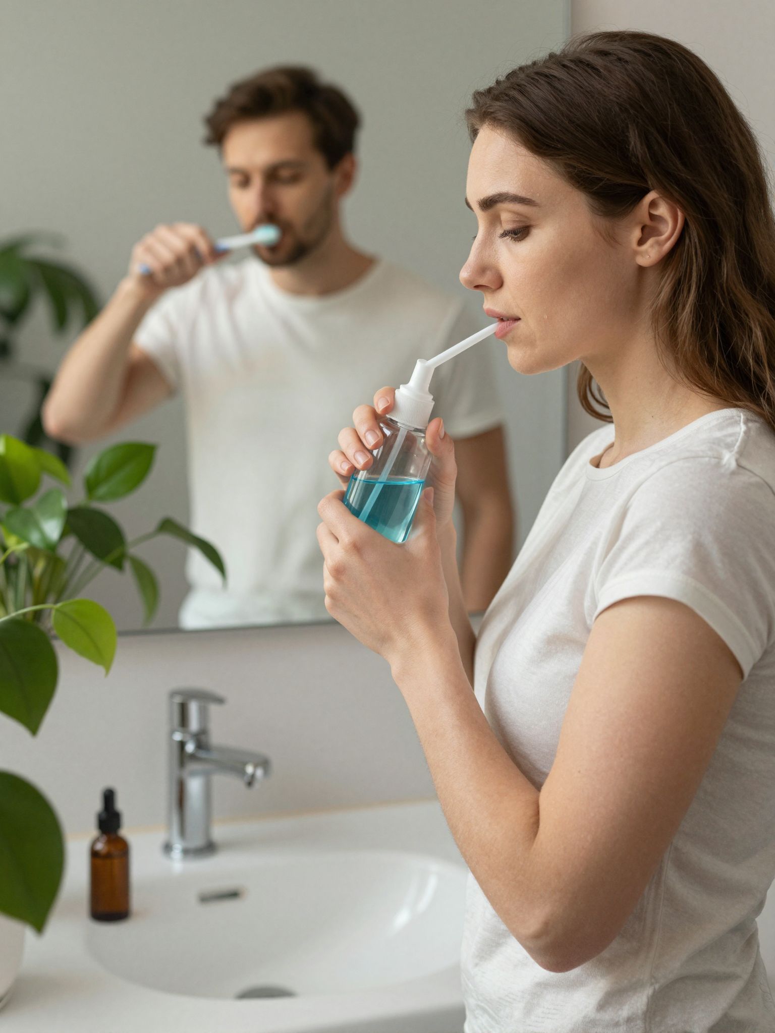 Az antiszeptikus szájvizek hosszú távon irritálhatják az ínyt.