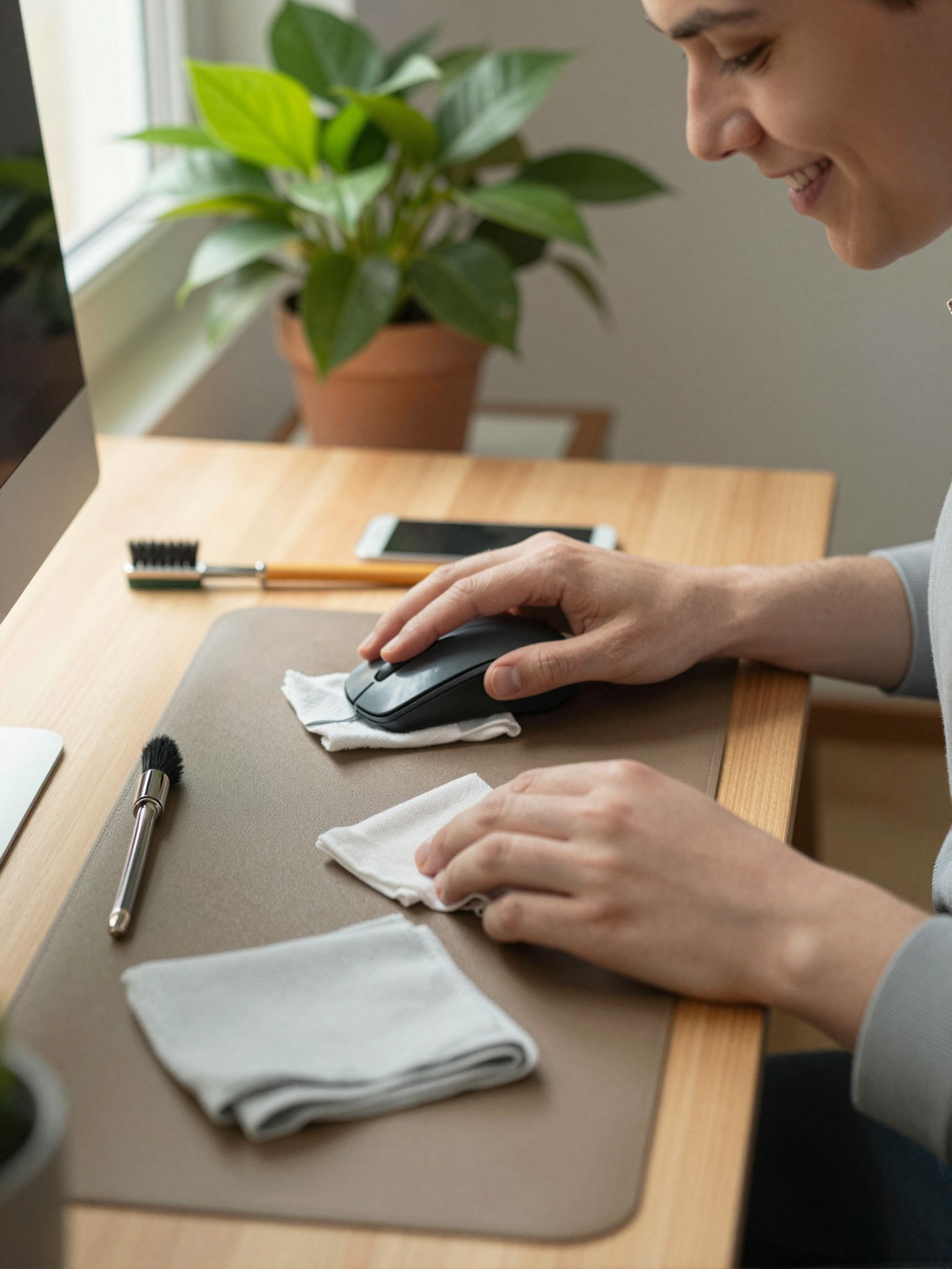 A rendszeres tisztítás meghosszabbítja az egér élettartamát.