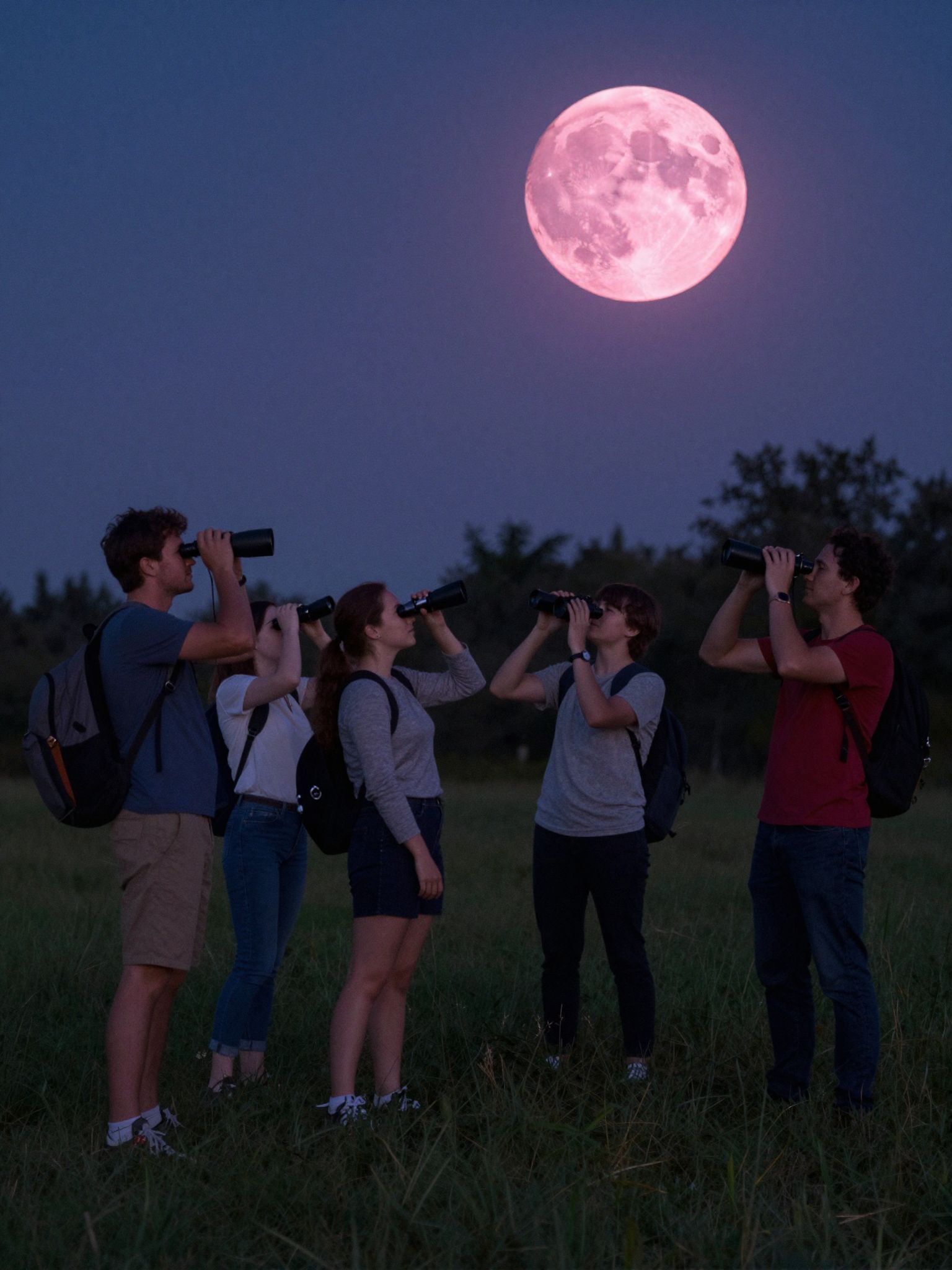 A távcsövek részletesebb képet adnak a Holdról.