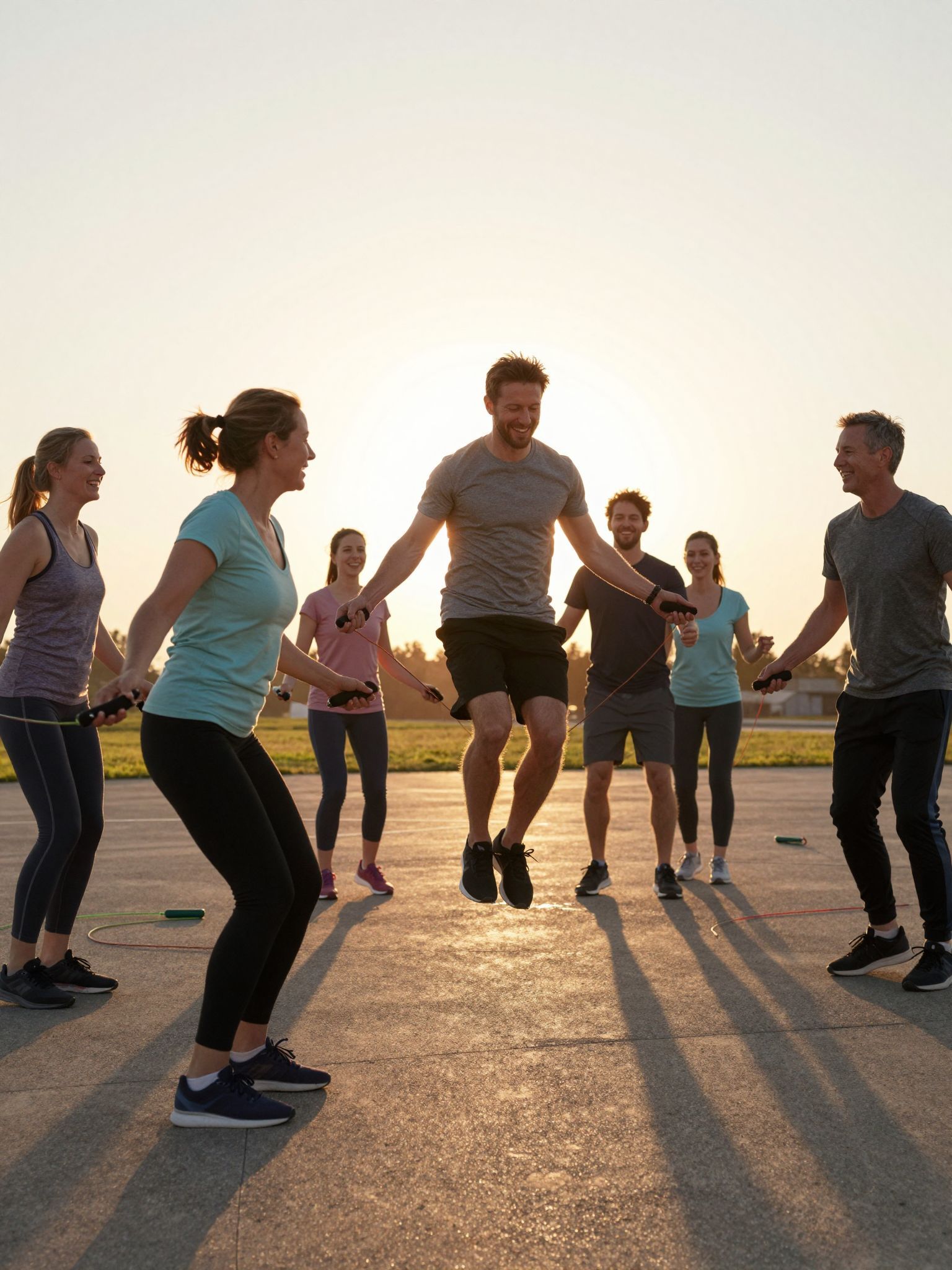 A megfelelő hosszúságú ugrókötél növeli az edzés hatékonyságát.
