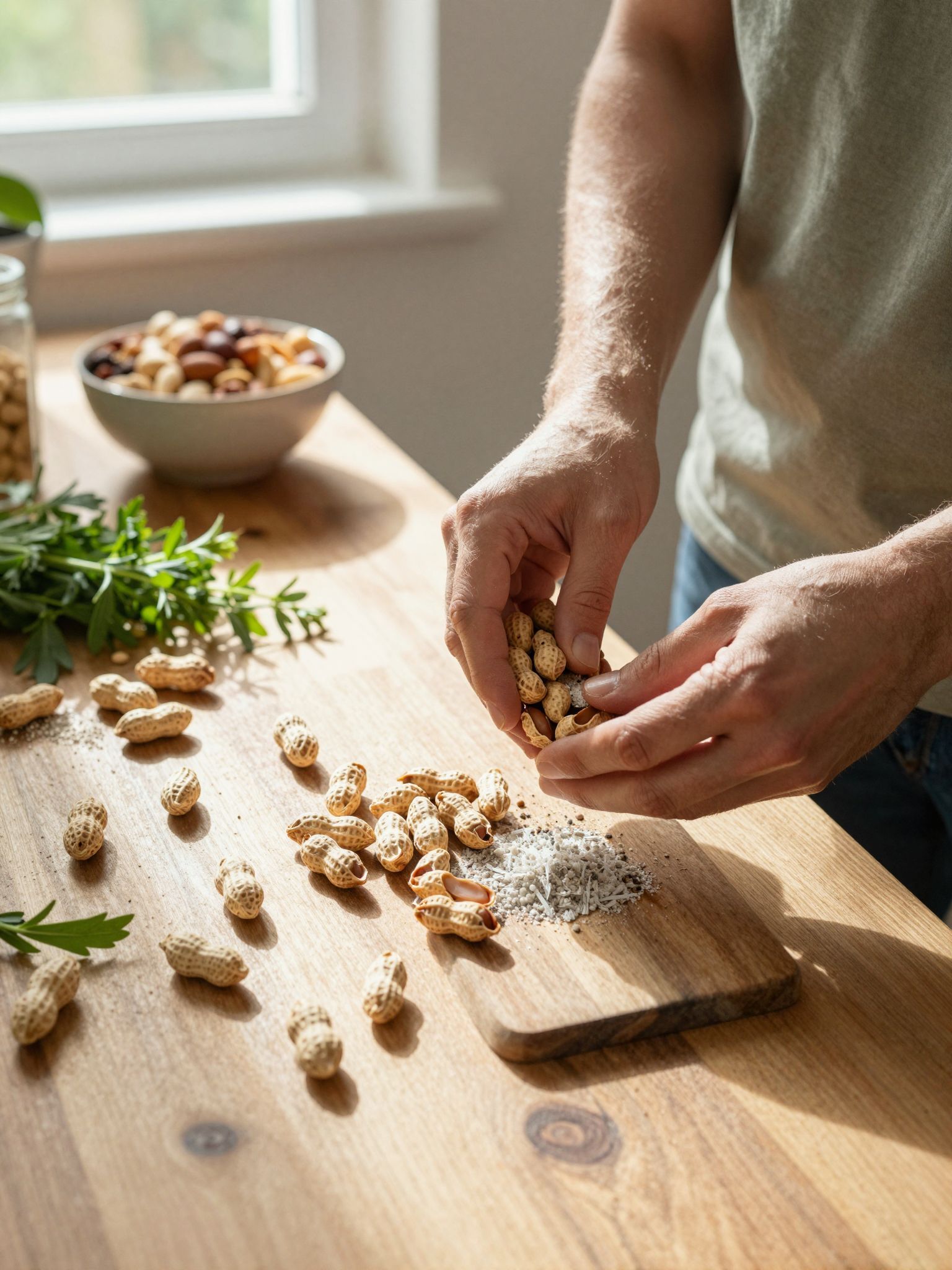 A földimogyoró kalciumot és magnéziumot tartalmaz a csontoknak.