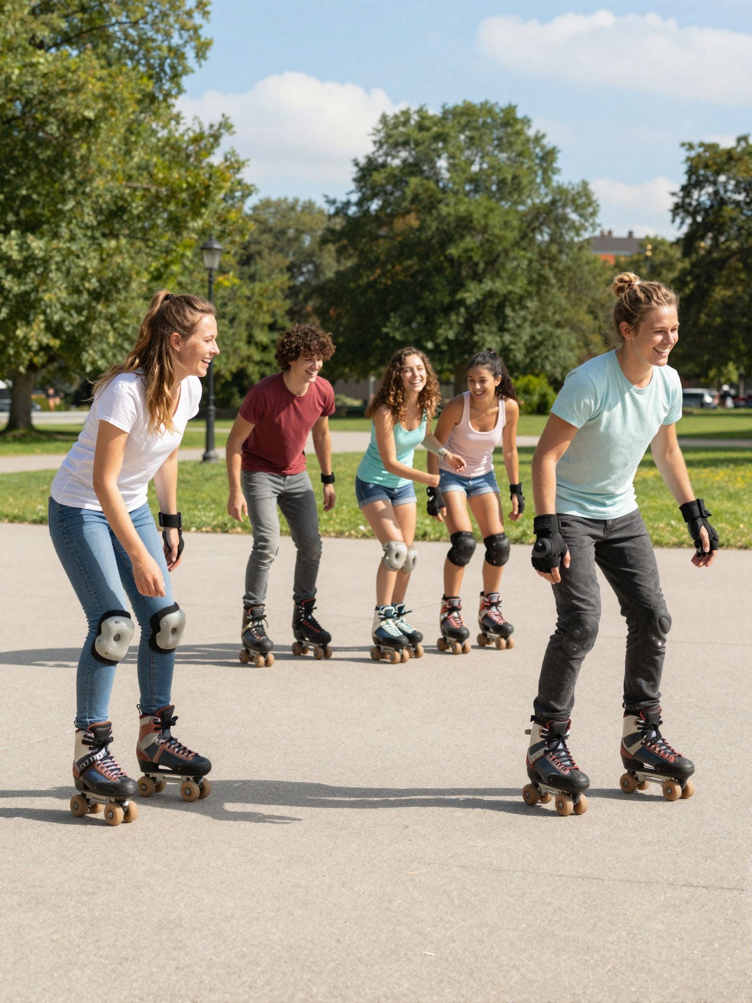 A görkorcsolyázás biztonságos, ha megfelelő védőfelszerelést használunk.