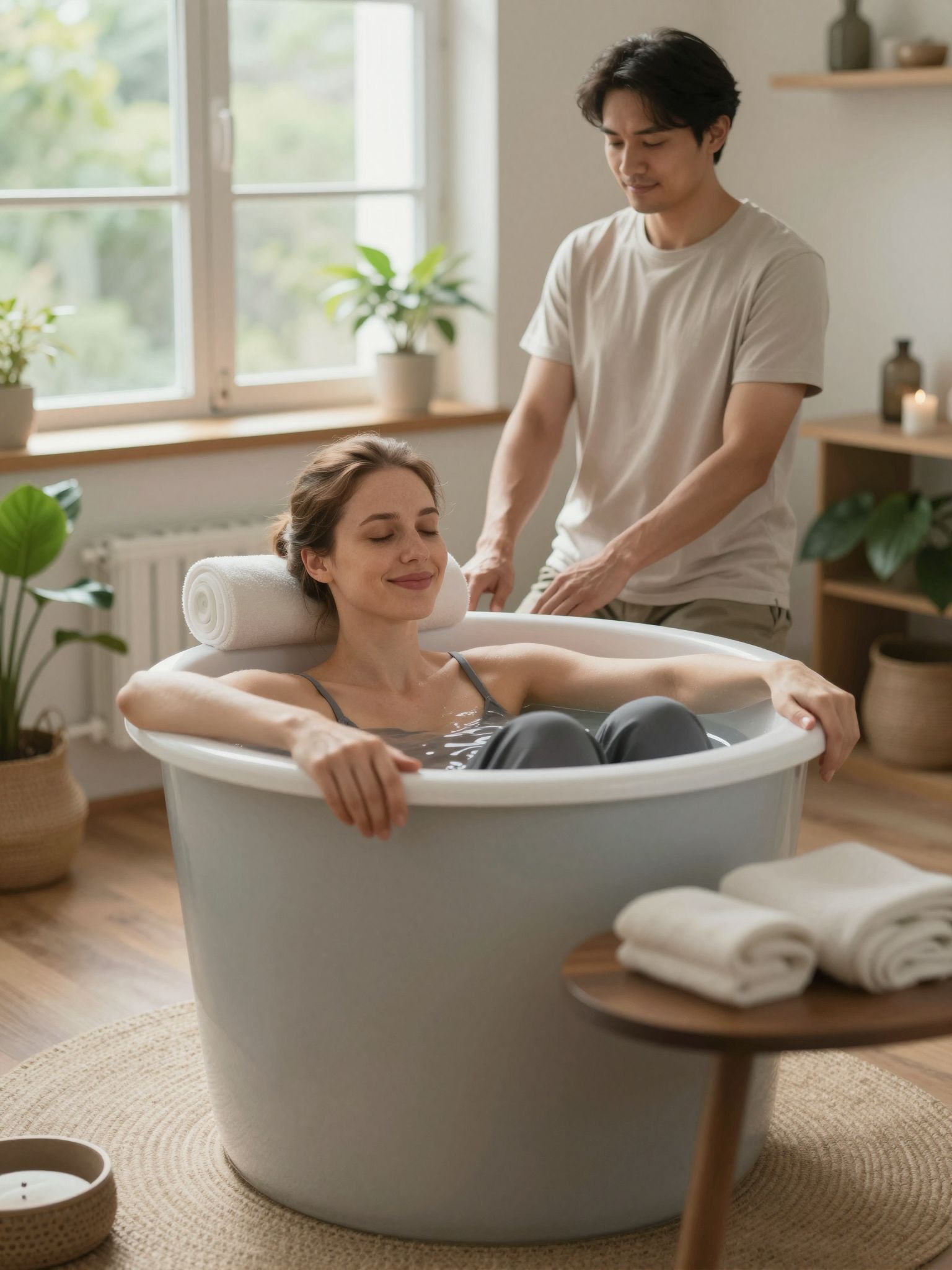 Súlyfürdő segíthet derékfájás és izomfeszülés esetén.