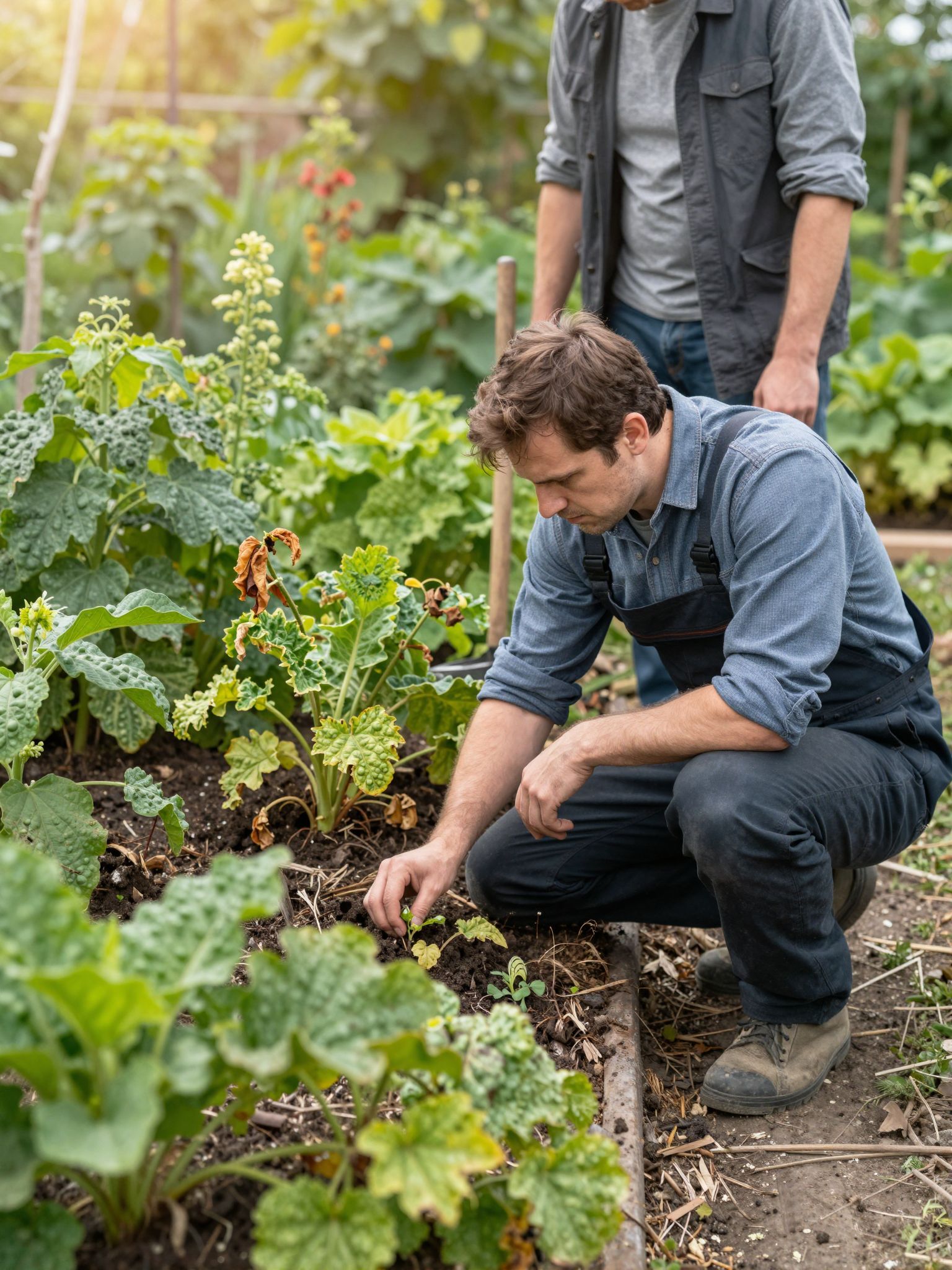 A mulcsozás segíthet a növénybetegségek terjedésének csökkentésében.