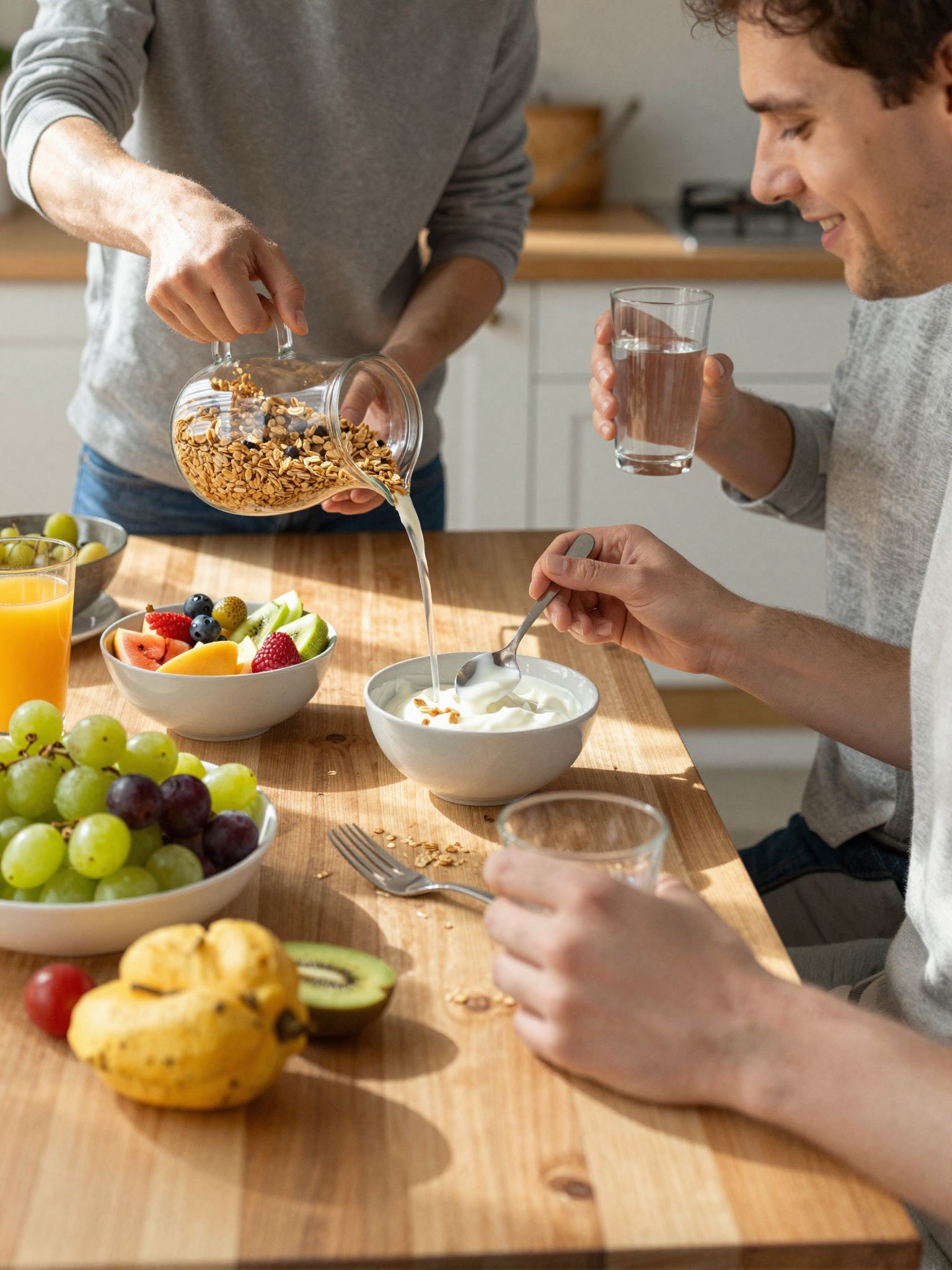 A natúr joghurt erősíti a bélflórát és a súlykontrollt.